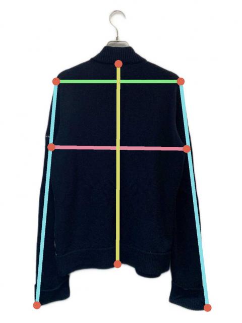 【大きいサイズ】バーバリー ゴルフ ギガチェック ベロア パーカー ネイビー 中古・古着通販】BURBERRY GOLF (バーバリーゴルフ) ジップパーカー