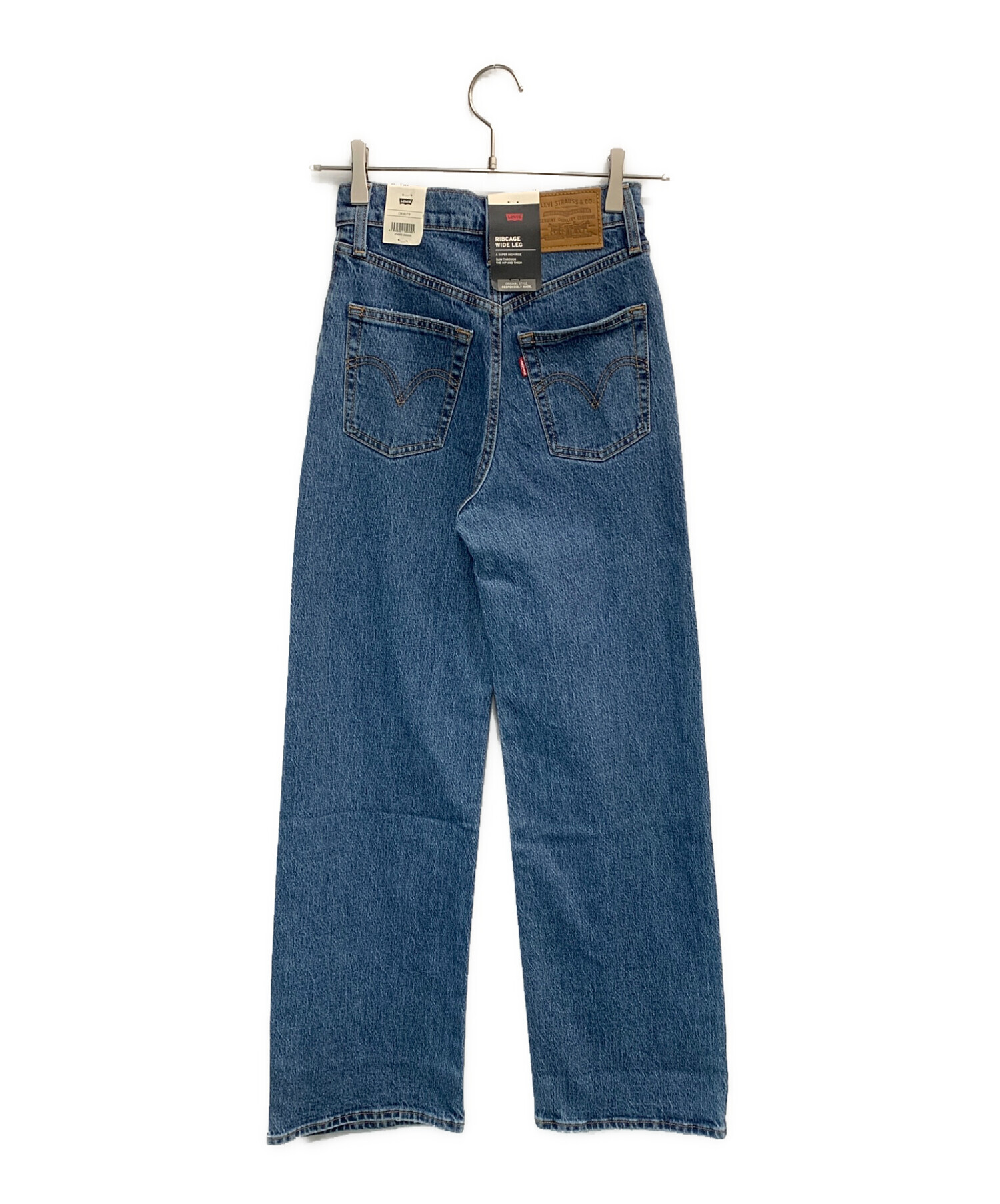 中古・古着通販】LEVI'S (リーバイス) ワイドデニムパンツ インディゴ
