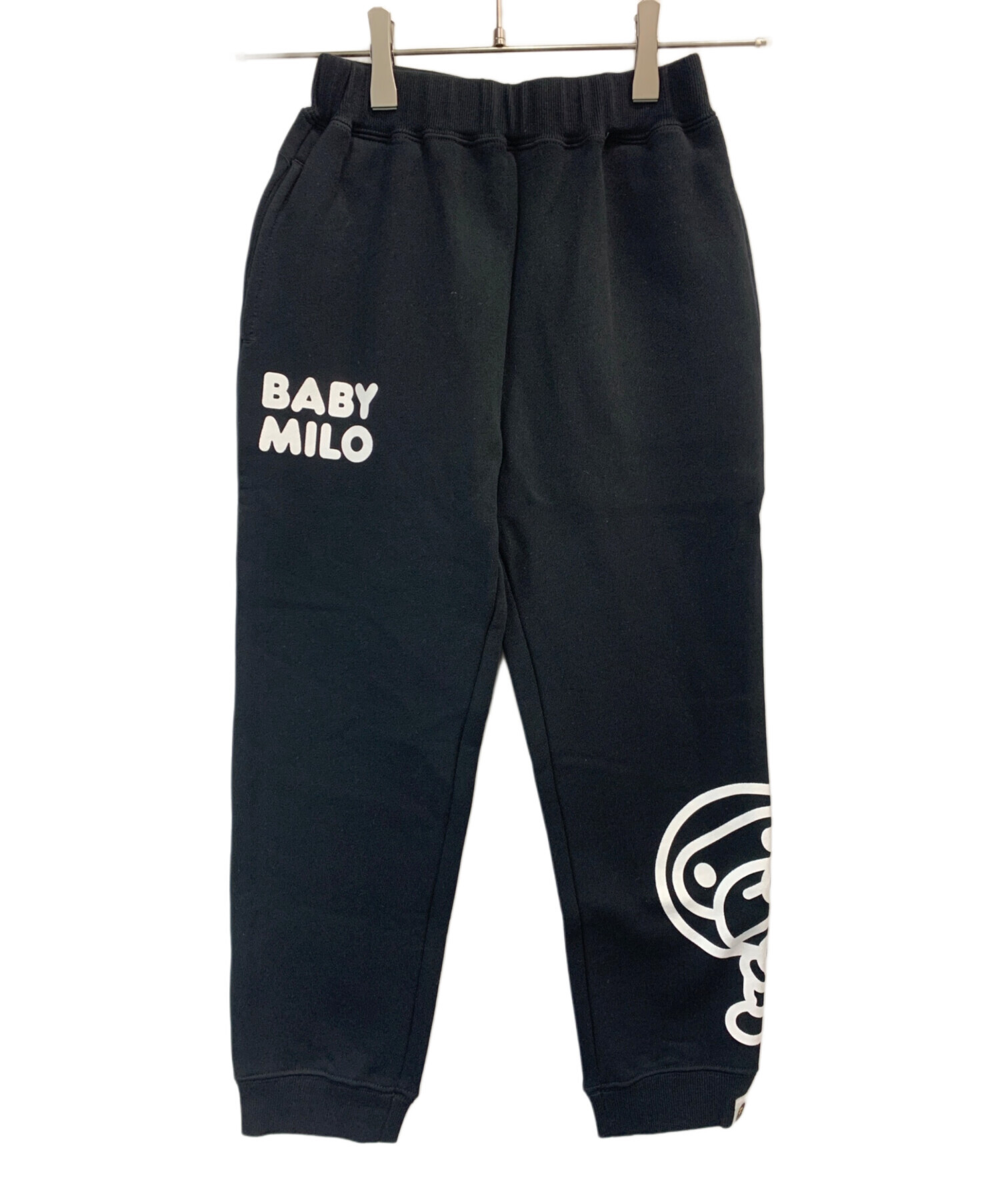 【即完品‼️】BAPE KIDS スウェットパンツ シャーク エイプ 130cm 中古・古着通販】BAPE KIDS (ベイプキッズ) スウェットパンツ ブラック