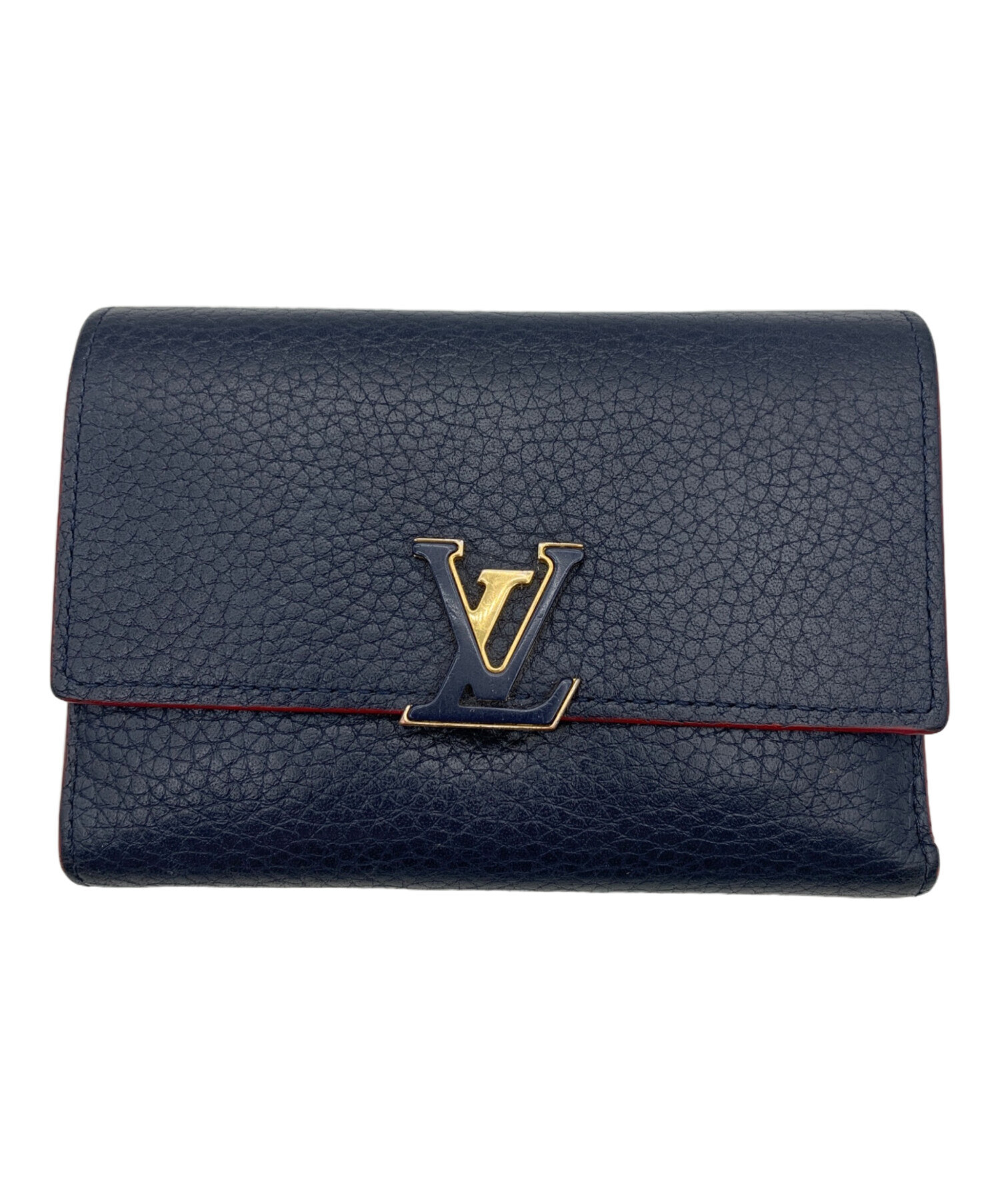 LOUIS VUITTON ルイ・ヴィトン/ポルトフォイユ・カプシーヌ/黒/ベージュ/赤/M62133/MI4***/ABランク/92【中古】 LV ルイヴィトン/ブランドバッグ・小物｜WonderREX-ONLINE 公式通販サイト