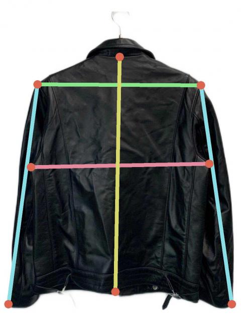 中古・古着通販】Backers (バッカーズ) レザージャケット ブラック