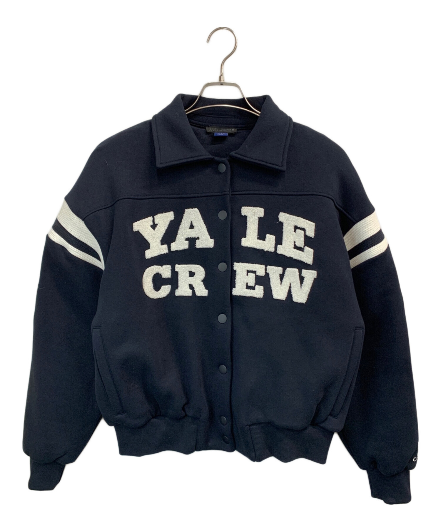 中古・古着通販】ZARA (ザラ) スタジャン ネイビー サイズ:S｜ブランド 