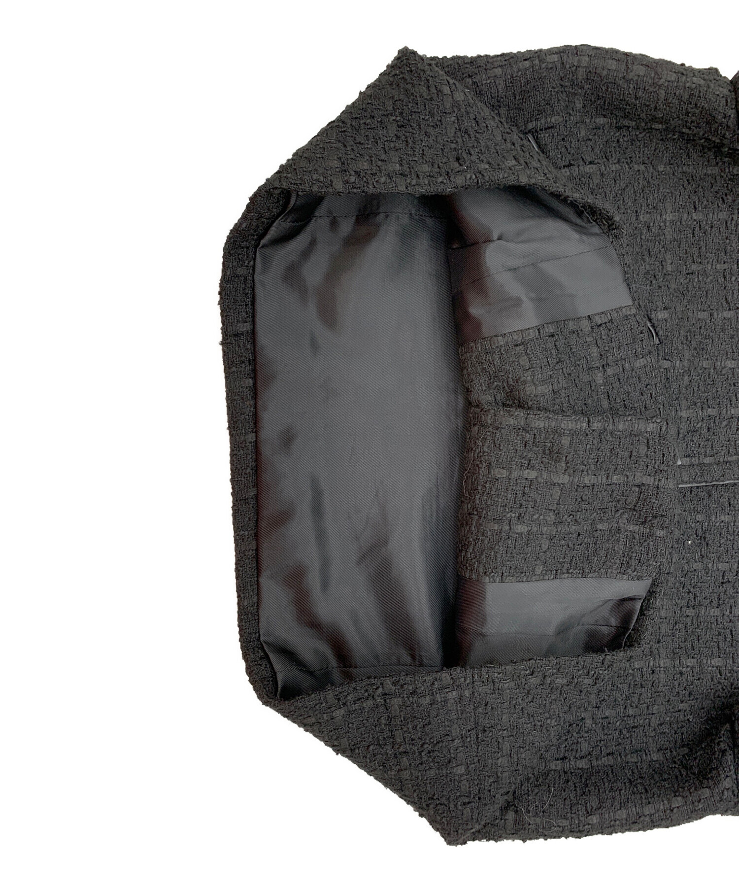 中古・古着通販】ZARA (ザラ) ノーカラージャケット ブラック サイズ