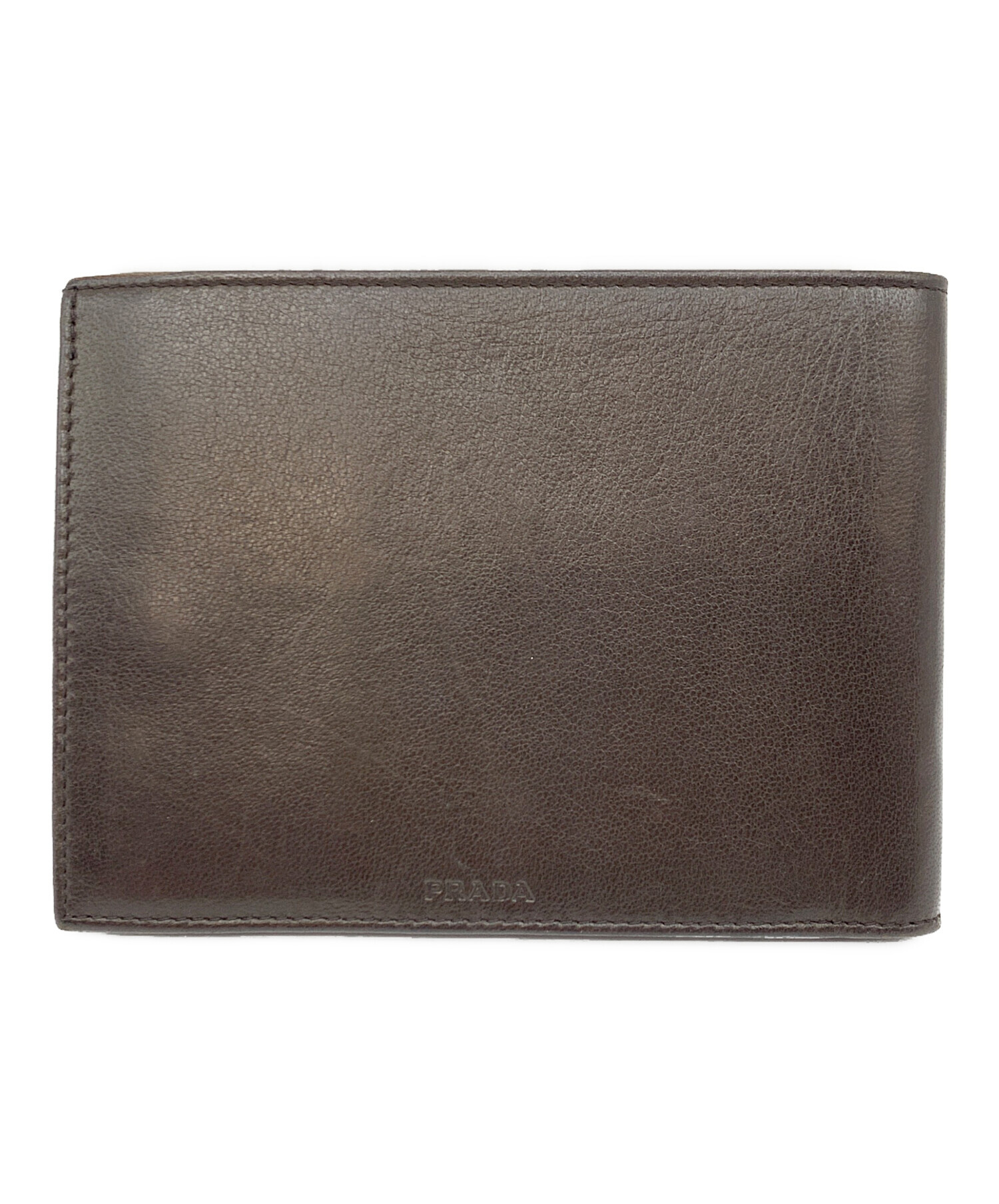 ゴンタ　入札不可 中古・古着通販】PRADA (プラダ) 札入れ ブラウン｜ブランド・古着通販