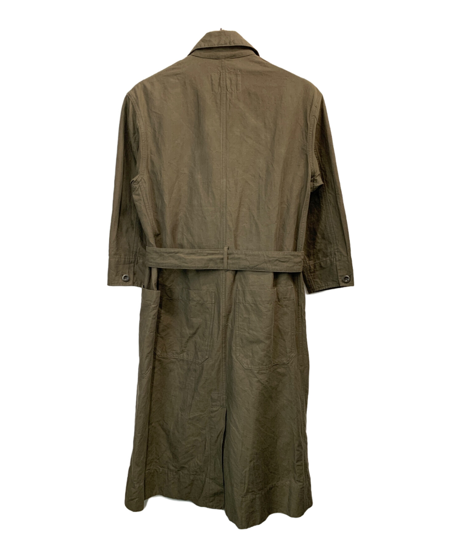 MHL MARGARET HOWELL) カーキ ロングコート サイズI 中古・古着通販】MHL (エムエイチエル) コート カーキ サイズ:1