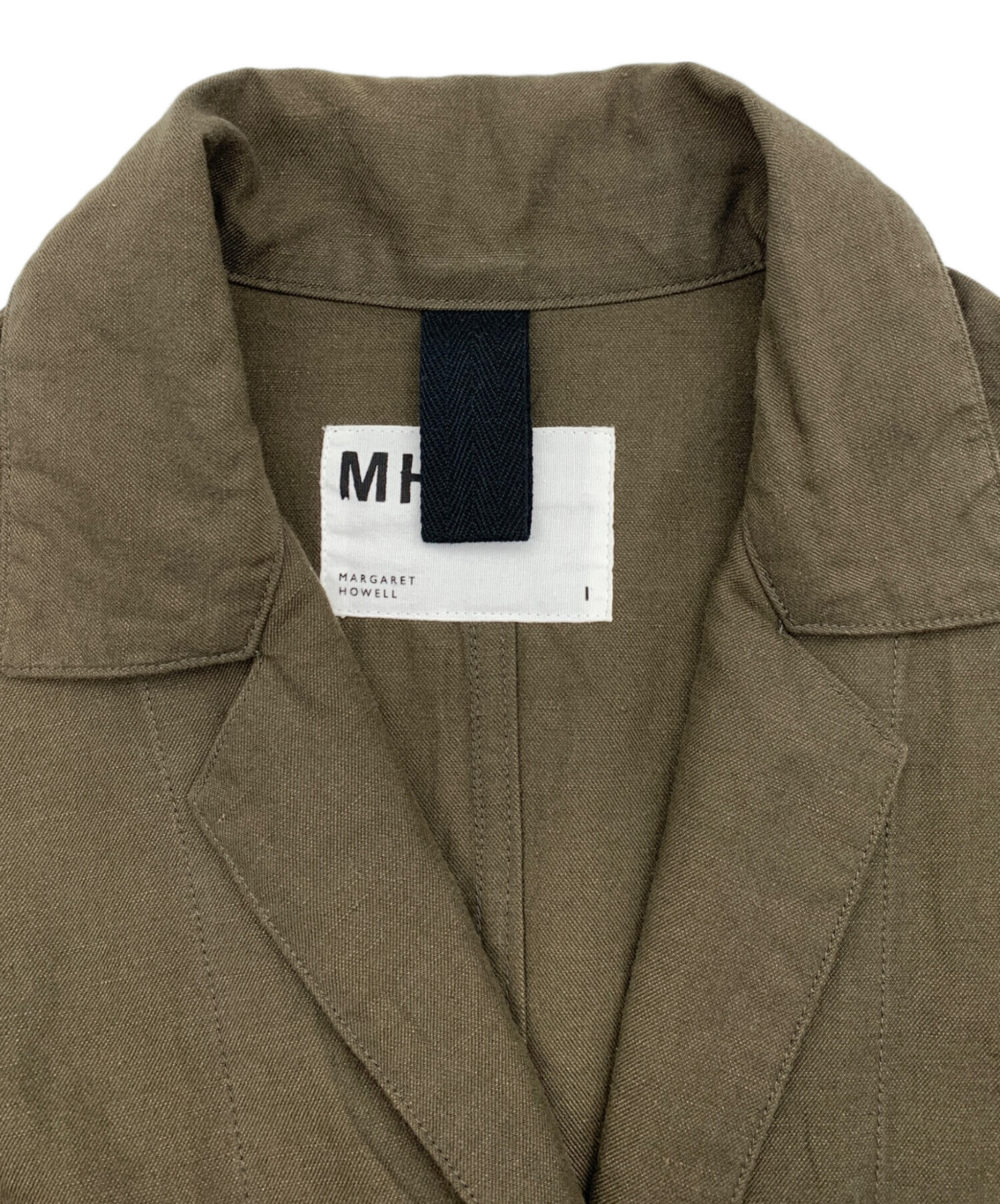 MHL. エムエイチエル パーカー M カーキ 【古着】【中古】【送料無料】 中古・古着通販】MHL (エムエイチエル) ワックスドコットン アノラック