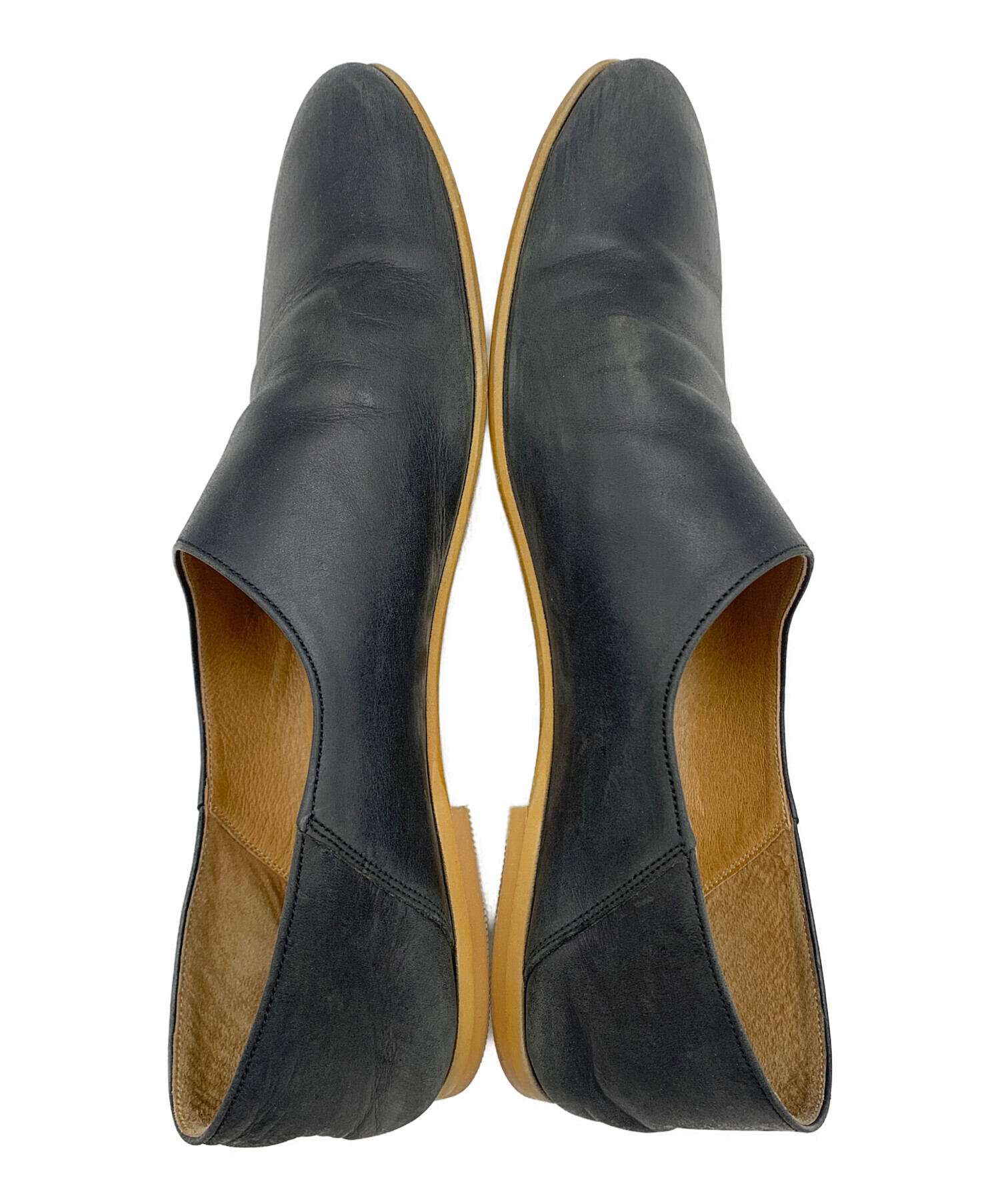 【新品】que shoes plain Ｌサイズブラック　スエード que shoes ブラック 【公式通販】
