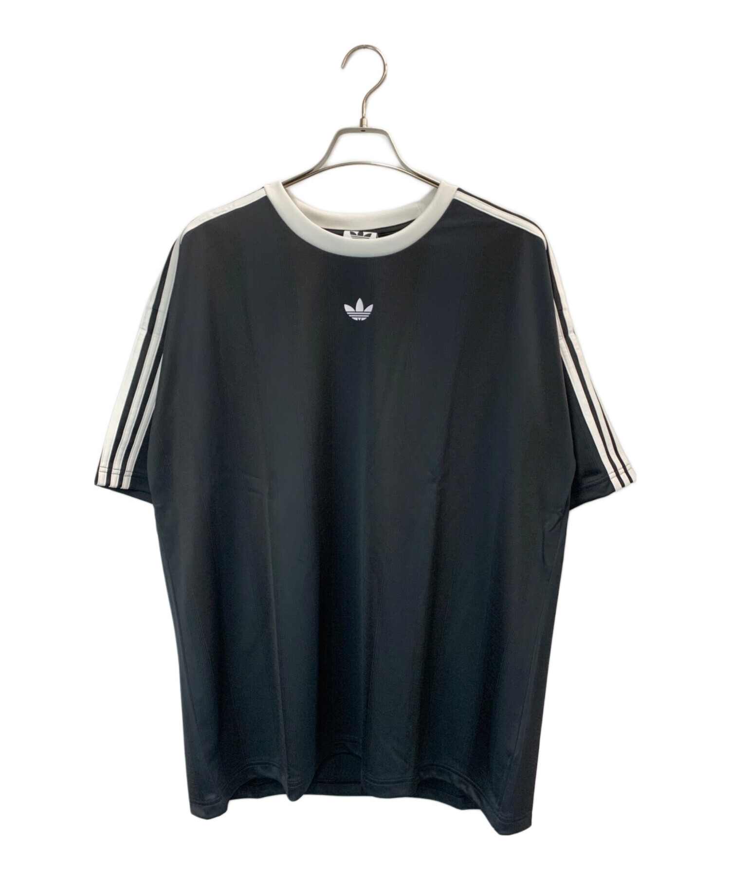 Ado アド 半袖 カットソー プリント サイズXL ブラック 中古・古着通販】adidas (アディダス) 半袖Tシャツ ブラック サイズ
