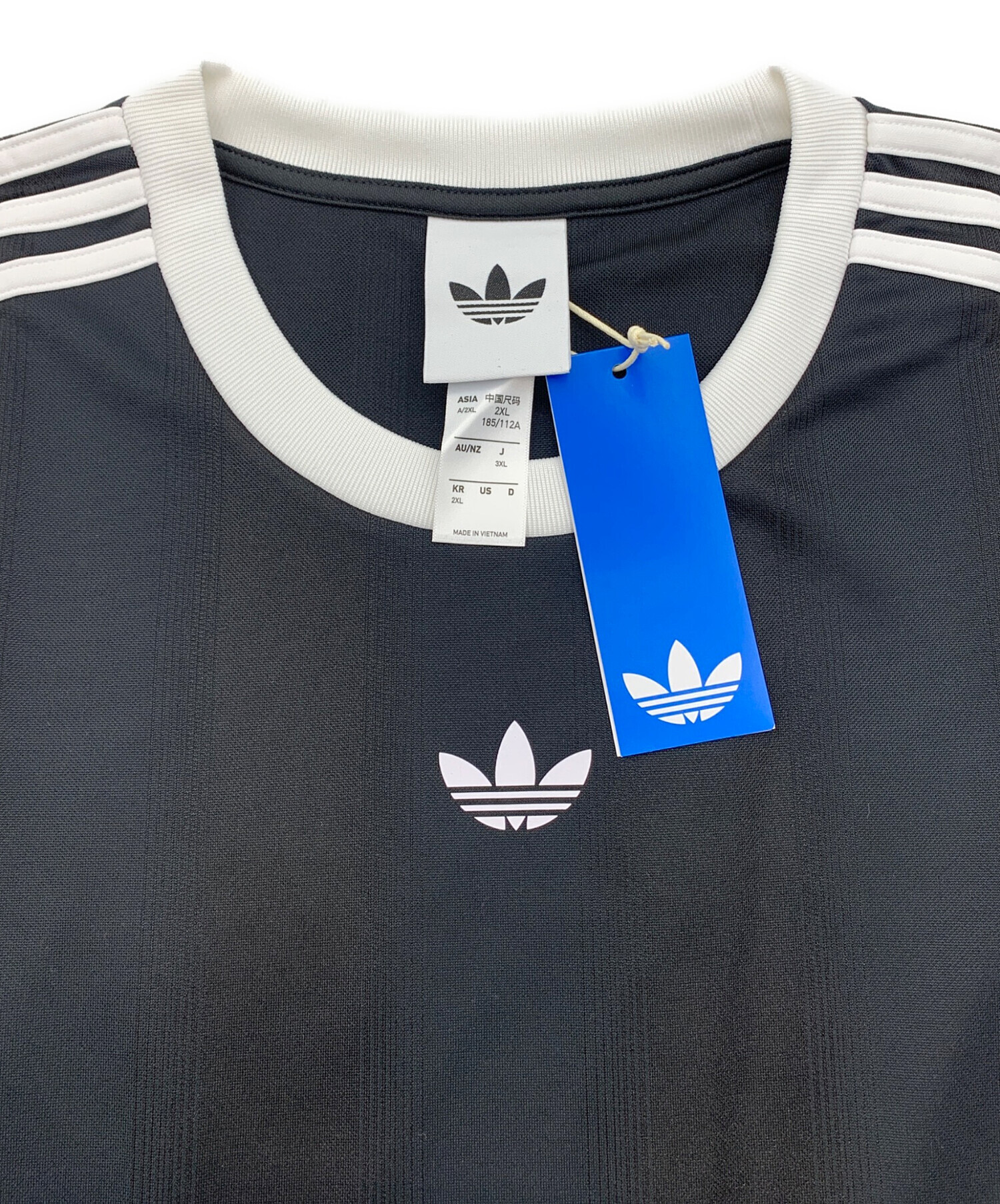 中古・古着通販】adidas (アディダス) 半袖Tシャツ ブラック サイズ