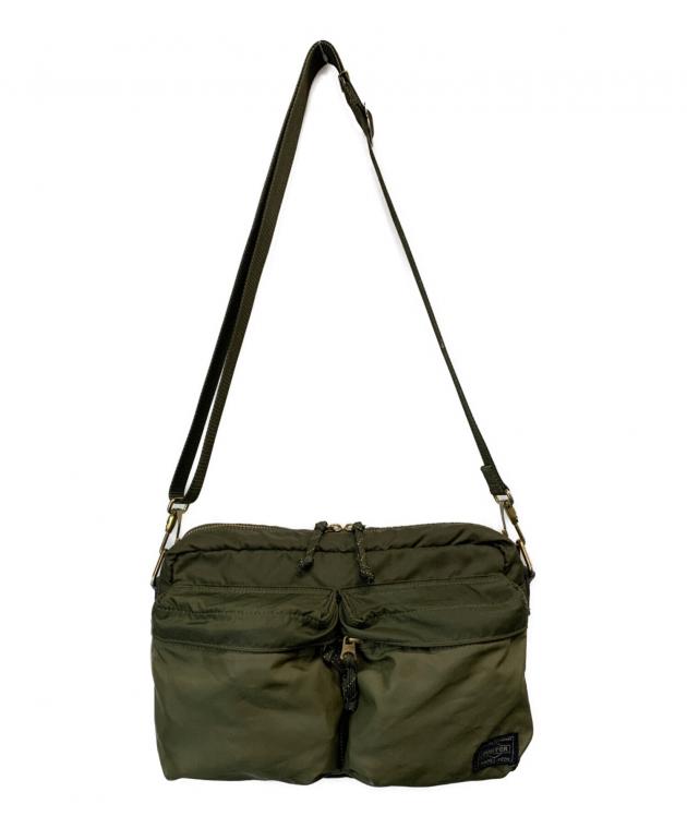 中古・古着通販】PORTER (ポーター) ショルダーバッグ カーキ