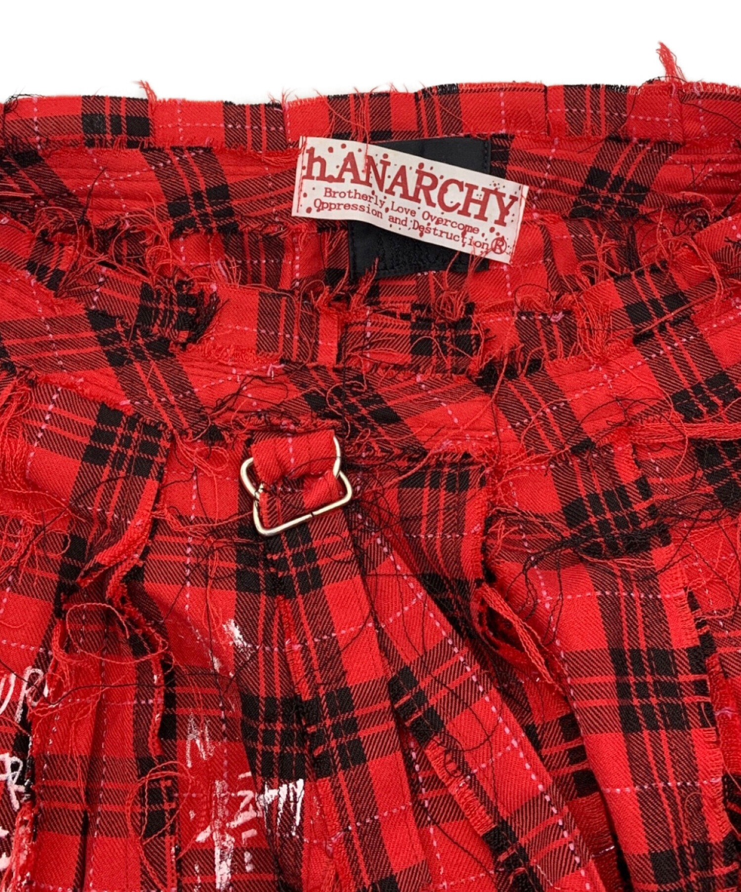 中古・古着通販】h.ANARCHY (エイチアナーキ) ミニスカート レッド 