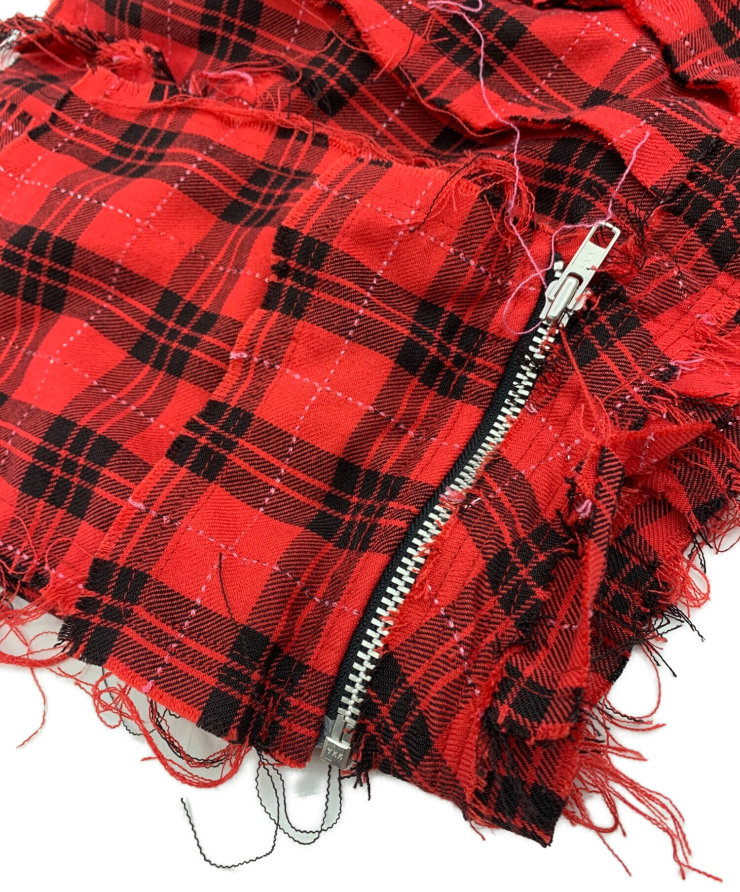 中古・古着通販】h.ANARCHY (エイチアナーキ) ミニスカート レッド