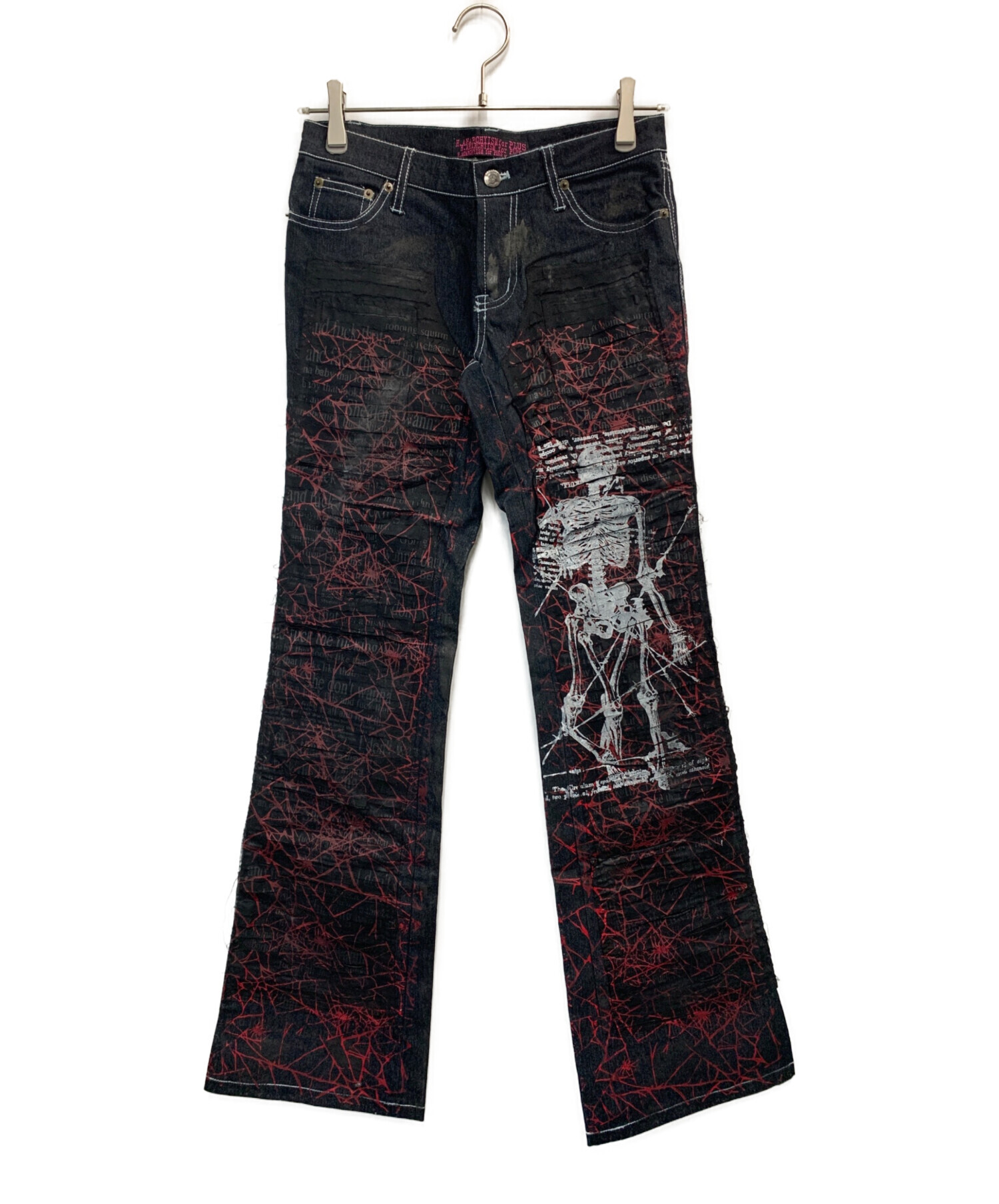 中古・古着通販】h.ANARCHY (エイチアナーキ) デニムフレアパンツ 