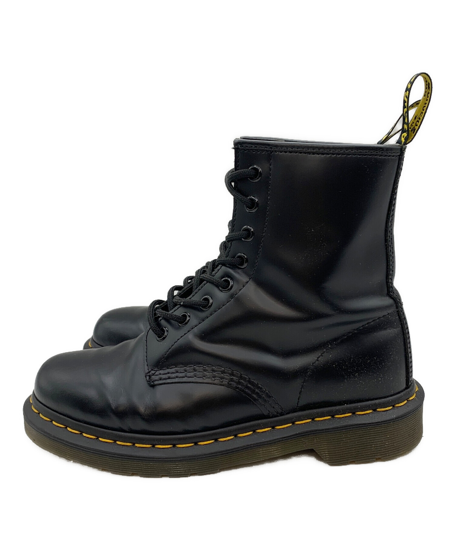 【美品】Dr.Martens ドクターマーチン 8ホールブーツ UK5 黒 タグ 中古・古着通販】Dr.Martens (ドクターマーチン) 8ホールブーツ