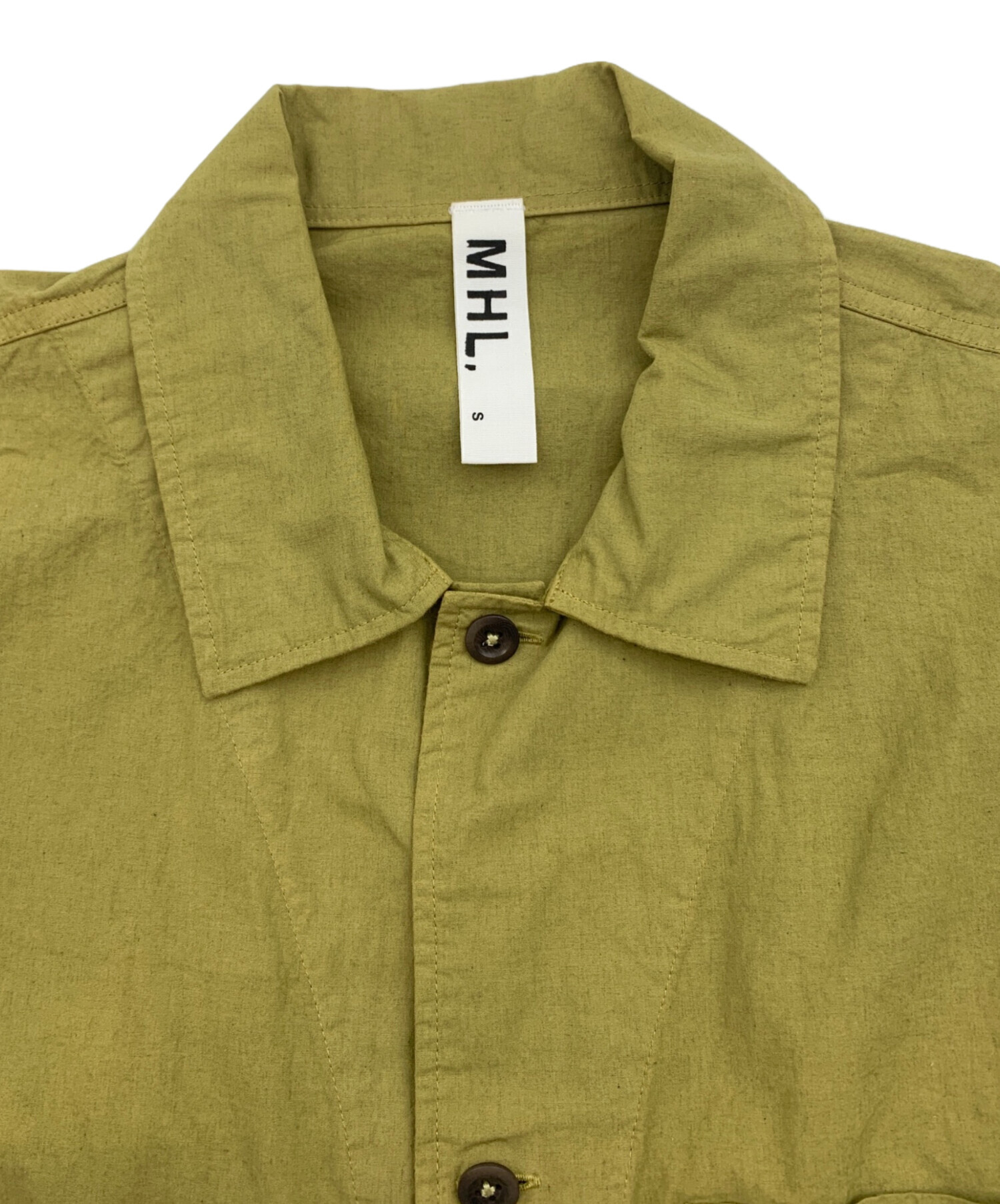 中古・古着通販】MHL (エムエイチエル) 長袖シャツ カーキ サイズ:S