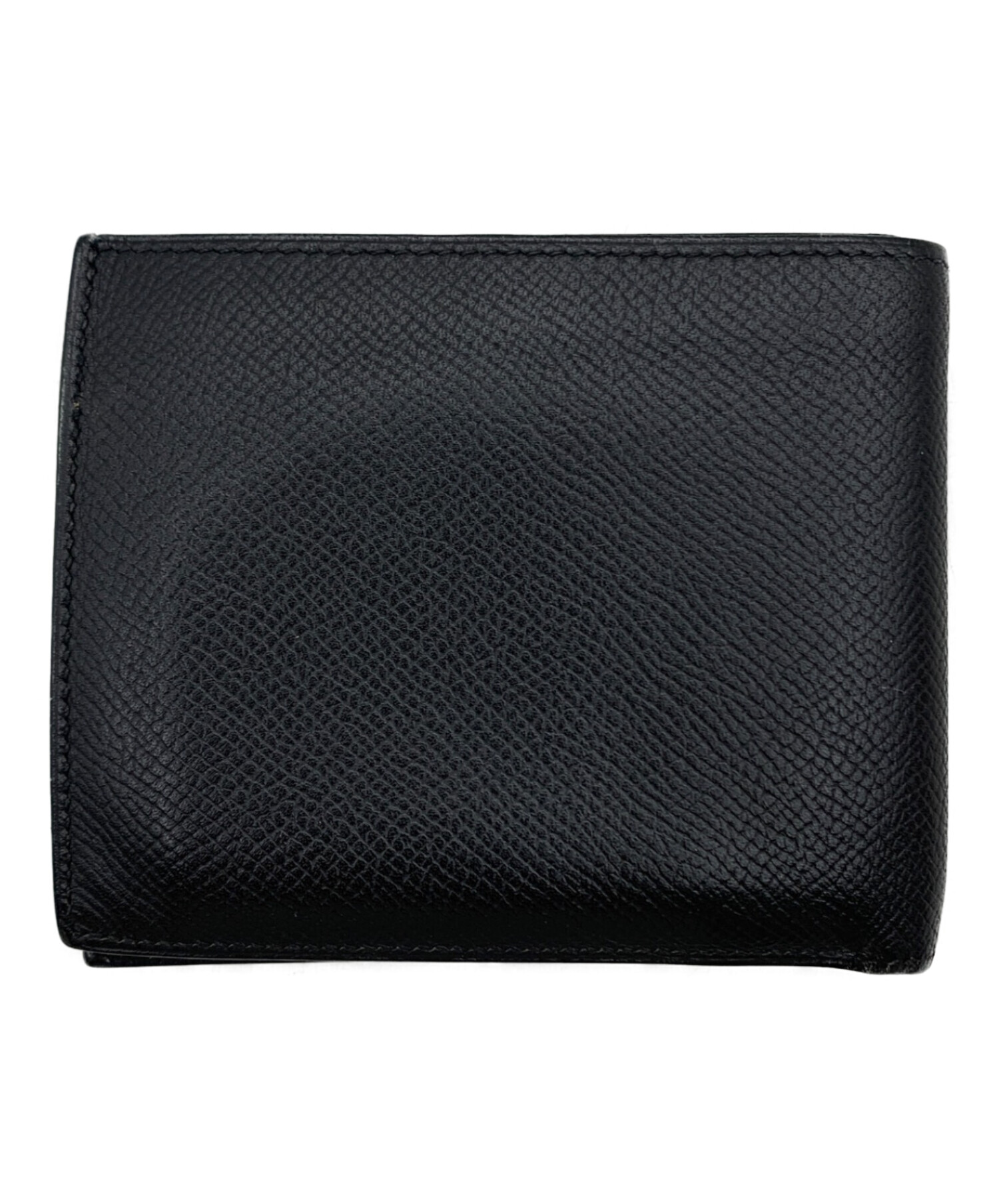 中古・古着通販】HERMES (エルメス) エプソン 2つ折り財布 ブラック