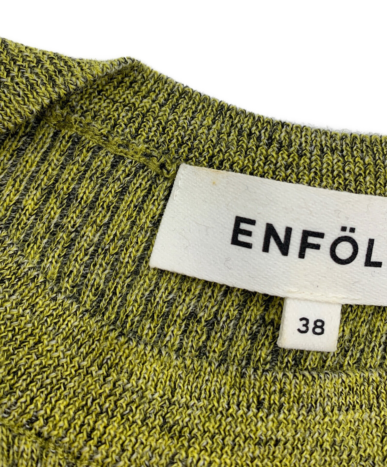 中古・古着通販】ENFOLD (エンフォルド) 薄手ニット グリーン サイズ