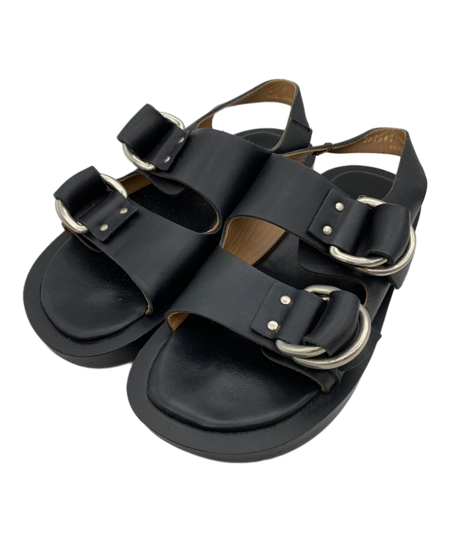 【美品】カミナンド サンダル サイズ6 中古・古着通販】Caminando (カミナンド) サンダル ブラック サイズ:8