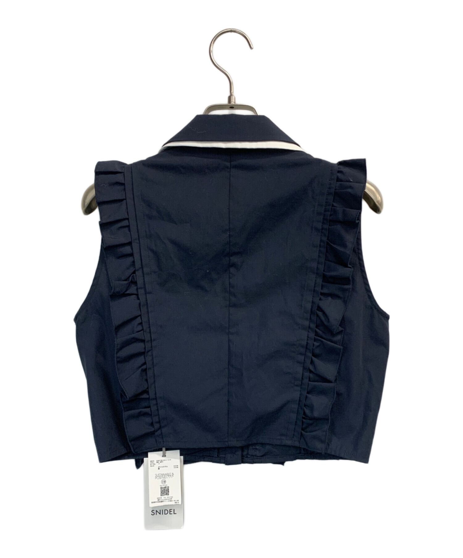 中古・古着通販】Snidel (スナイデル) ノースリクロップドフリルシャツ