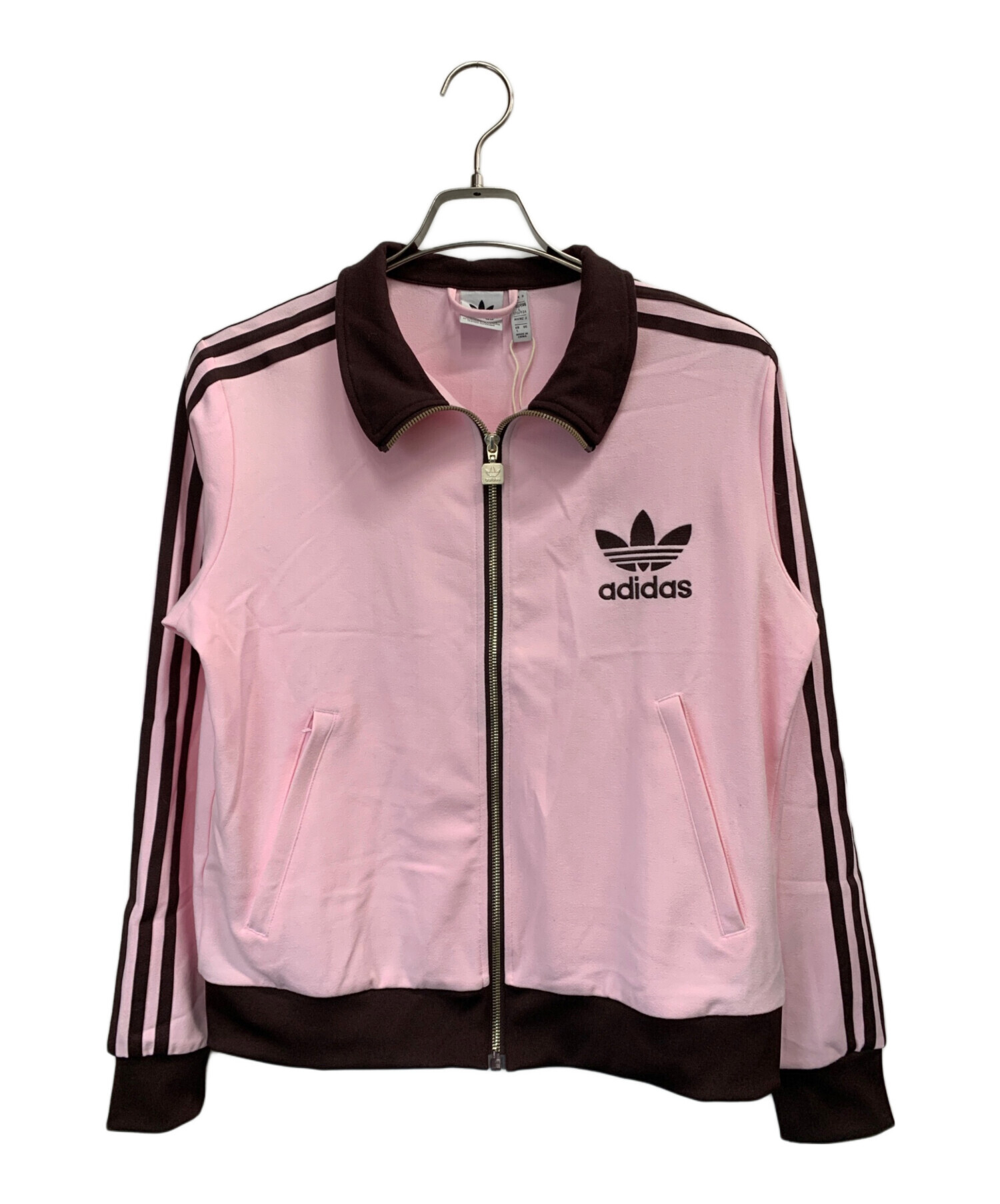 didas オリジナルストラックジャケット ピンク ブラウン XS 美品 中古・古着通販】adidas (アディダス) トラックジャケット ピンク