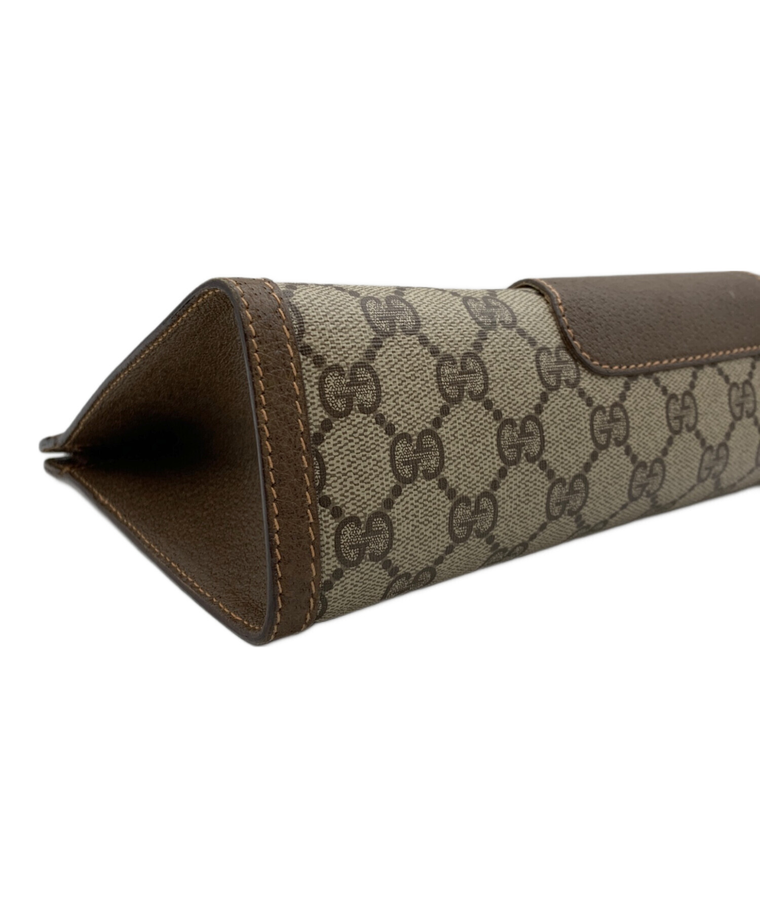 Gucci グッチ　クラッチバッグ ブラウン 中古・古着通販】GUCCI (グッチ) クラッチバッグ ブラウン｜ブランド
