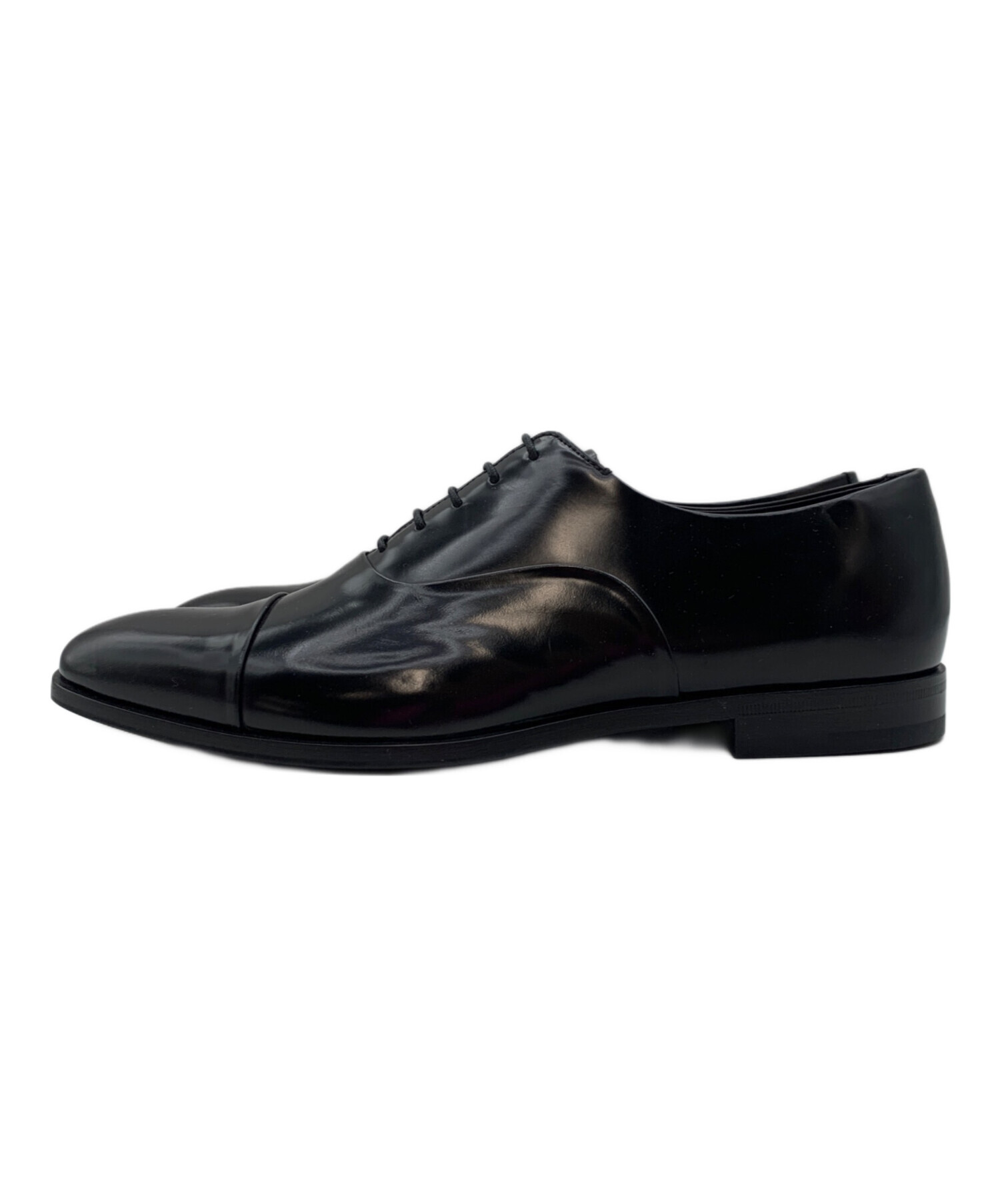 PRADA ストレートチップレザーシューズ 新品未使用 サイズ5 1/2 中古・古着通販】PRADA (プラダ) ストレートチップシューズ ブラック