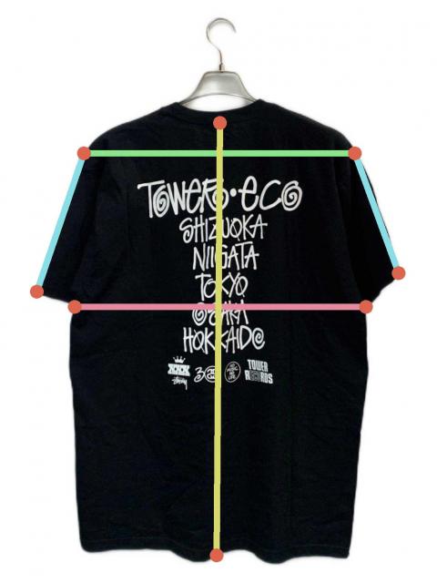 【レア】00s OLD stussy Tシャツ TOWER RECORDSコラボ 中古・古着通販】stussy (ステューシー) TOWER RECORDS