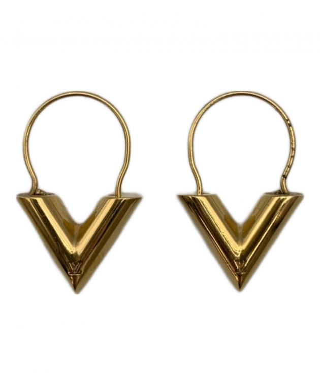 ルイヴィトン　超希少　エセンシャル　V ピアス　　ゴールド　　グレート 中古・古着通販】LOUIS VUITTON (ルイ ヴィトン) エッセンシャルV
