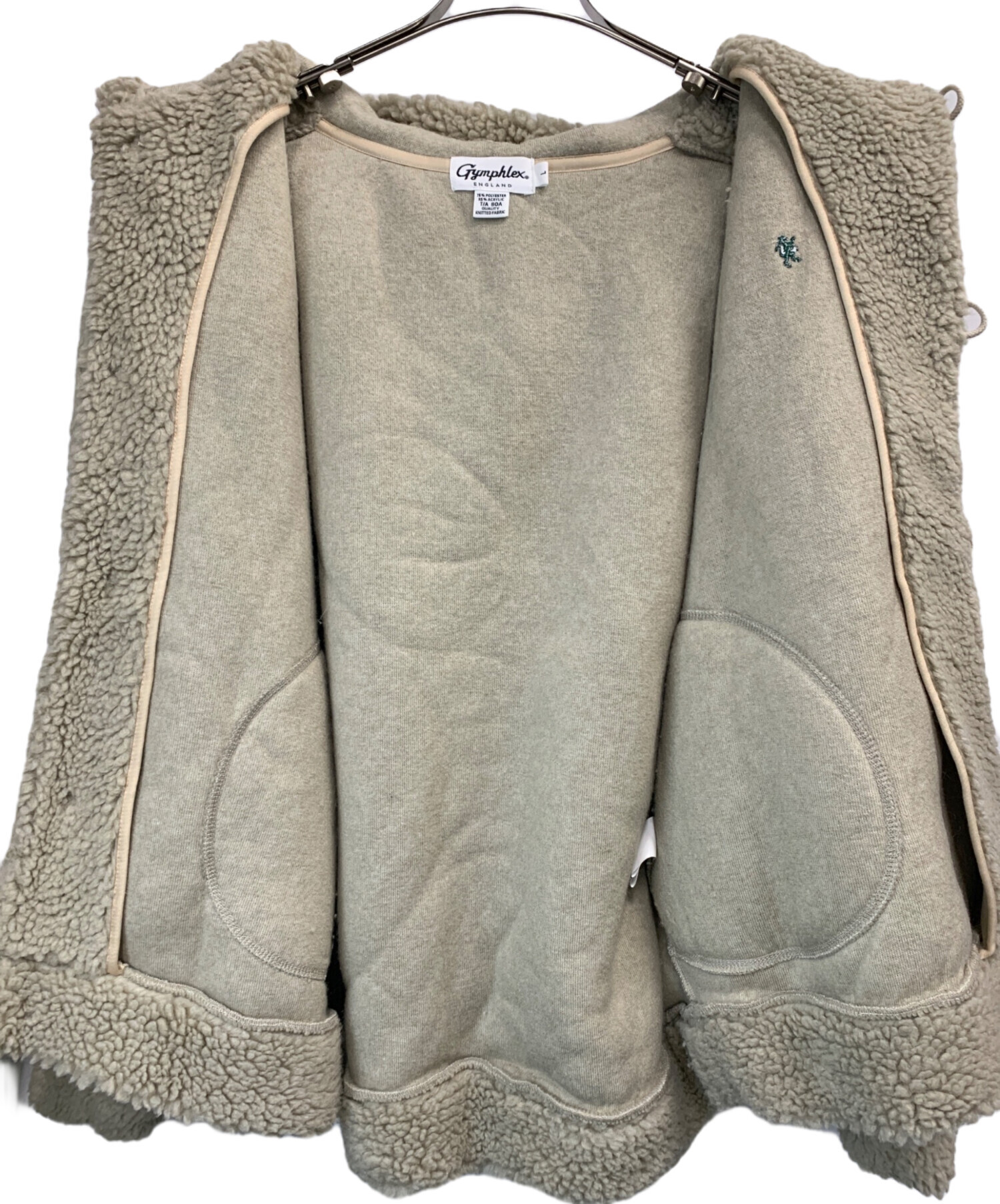 中古・古着通販】Gymphlex (ジムフレックス) ボアジャケット ベージュ