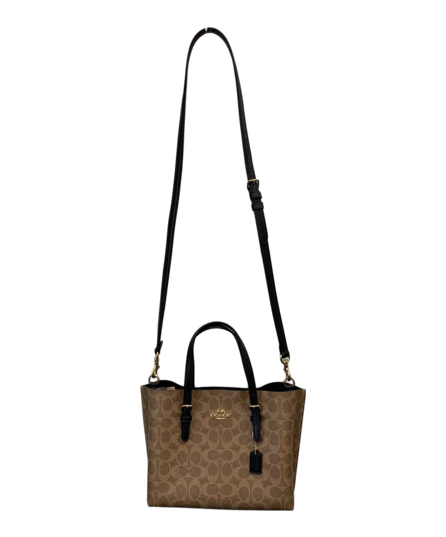 COACHシグネチャートートバッグ★未使用　黒.キャンバス×レザー 36375 COACHシグネチャートートバッグ☆未使用 黒.キャンバス×レザー 36375