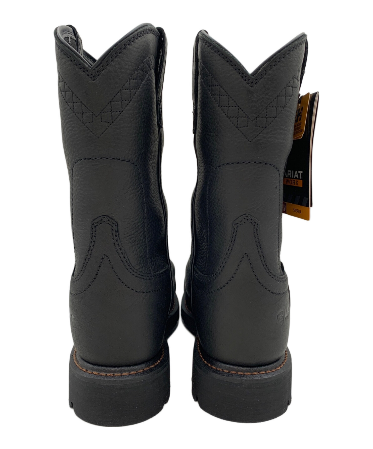 ARIAT WORK ブラックレザーブーツ US10 中古 中古・古着通販】ARIAT (アリアット) ワークブーツ ブラック サイズ:US