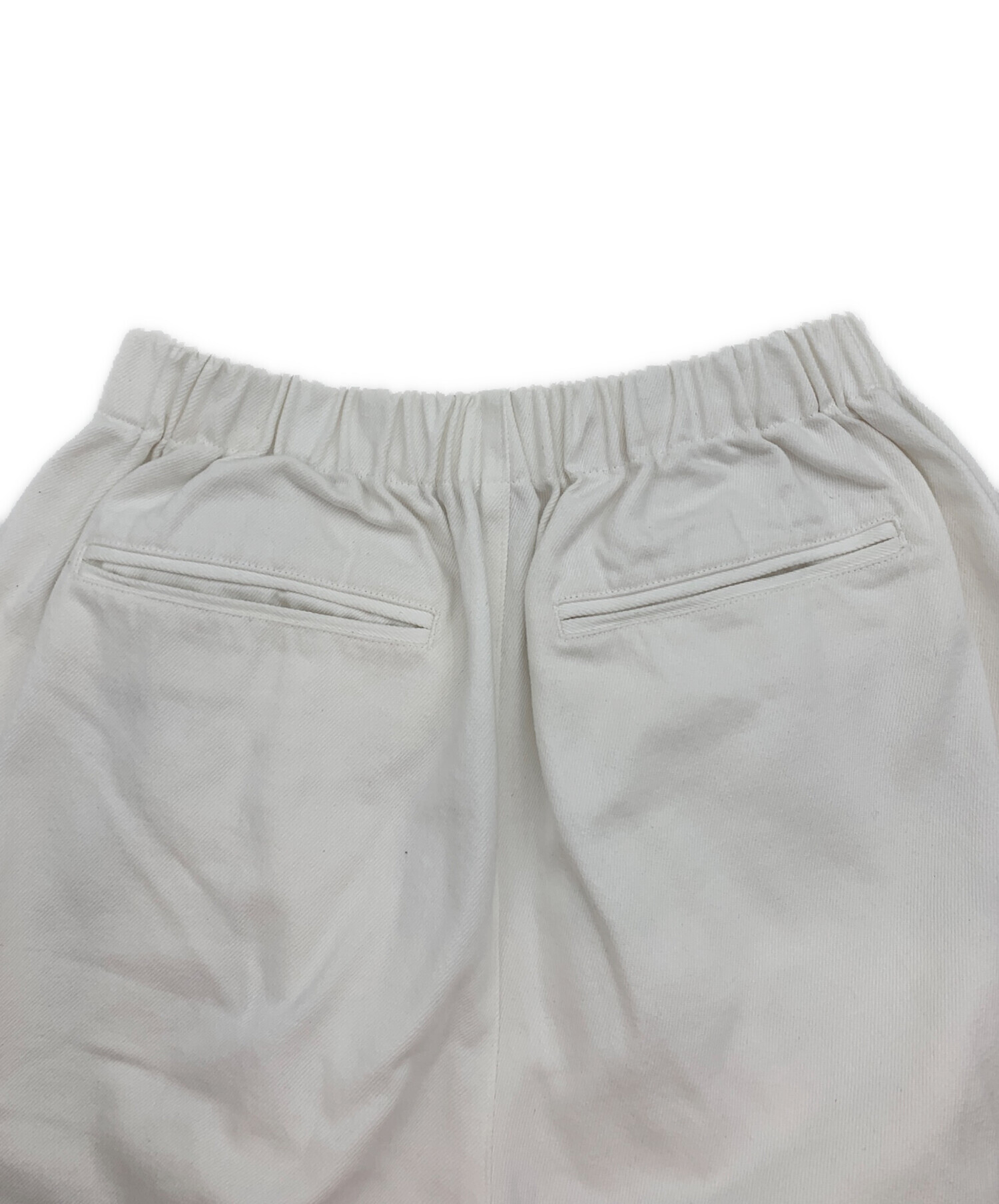 中古・古着通販】かぐれ (カグレ) ホワイトデニムワイドパンツ