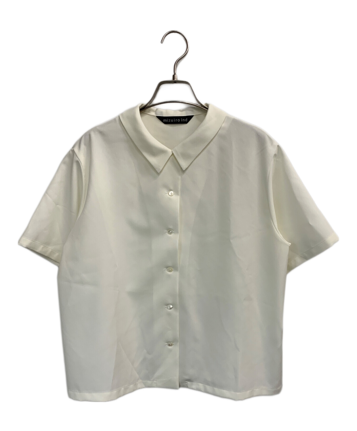 中古・古着通販】mizuiro-ind (ミズイロインド) 半袖シャツ ホワイト 