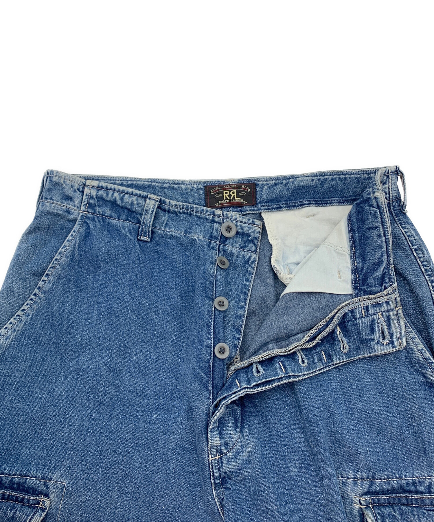 中古・古着通販】RRL (ダブルアールエル) デニムカーゴパンツ