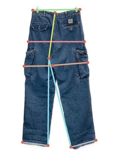 中古・古着通販】RRL (ダブルアールエル) デニムカーゴパンツ