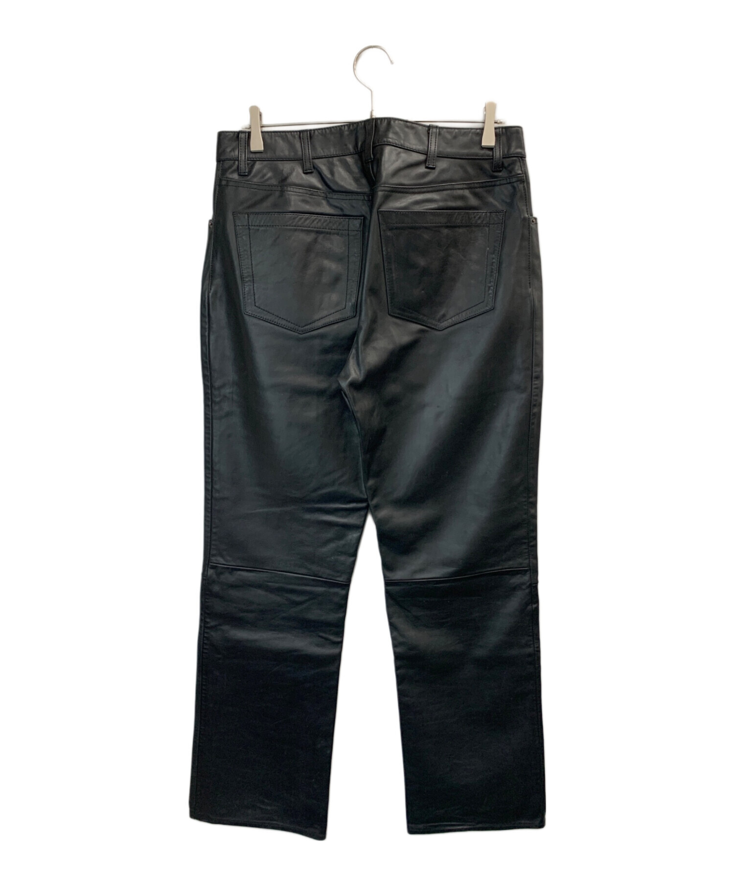 中古・古着通販】GAP (ギャップ) レザーパンツ ブラック サイズ:W33