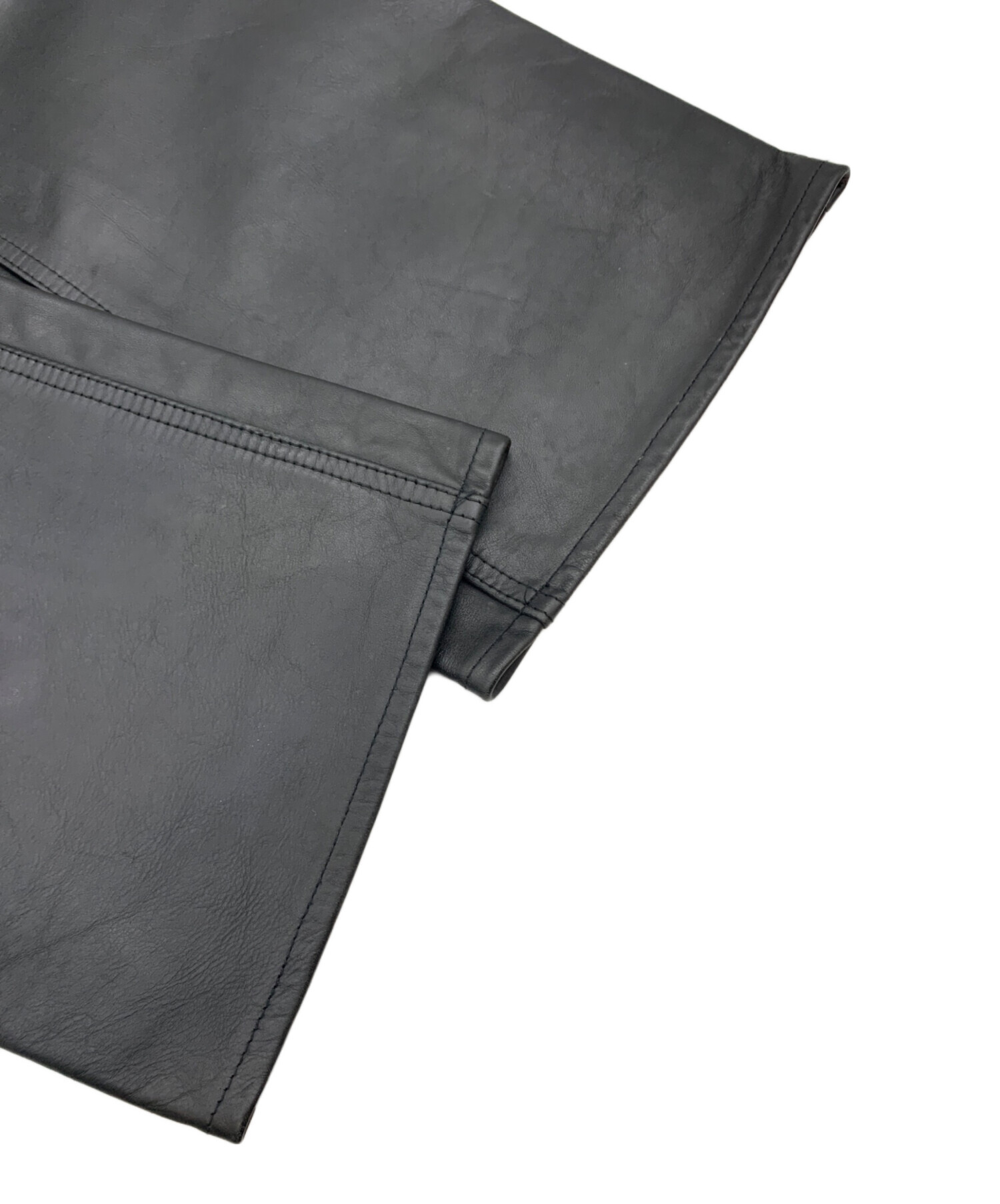 中古・古着通販】GAP (ギャップ) レザーパンツ ブラック サイズ:W33
