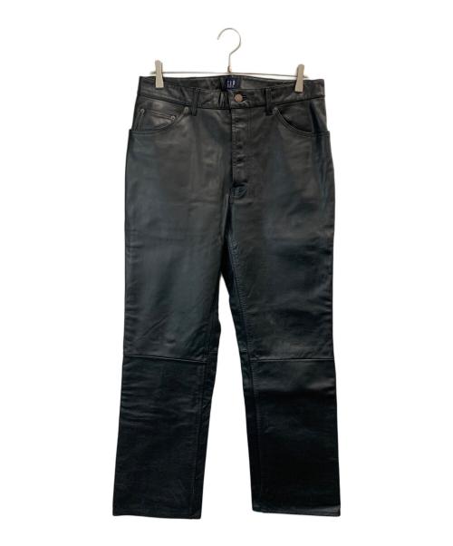 中古・古着通販】GAP (ギャップ) レザーパンツ ブラック サイズ:W33