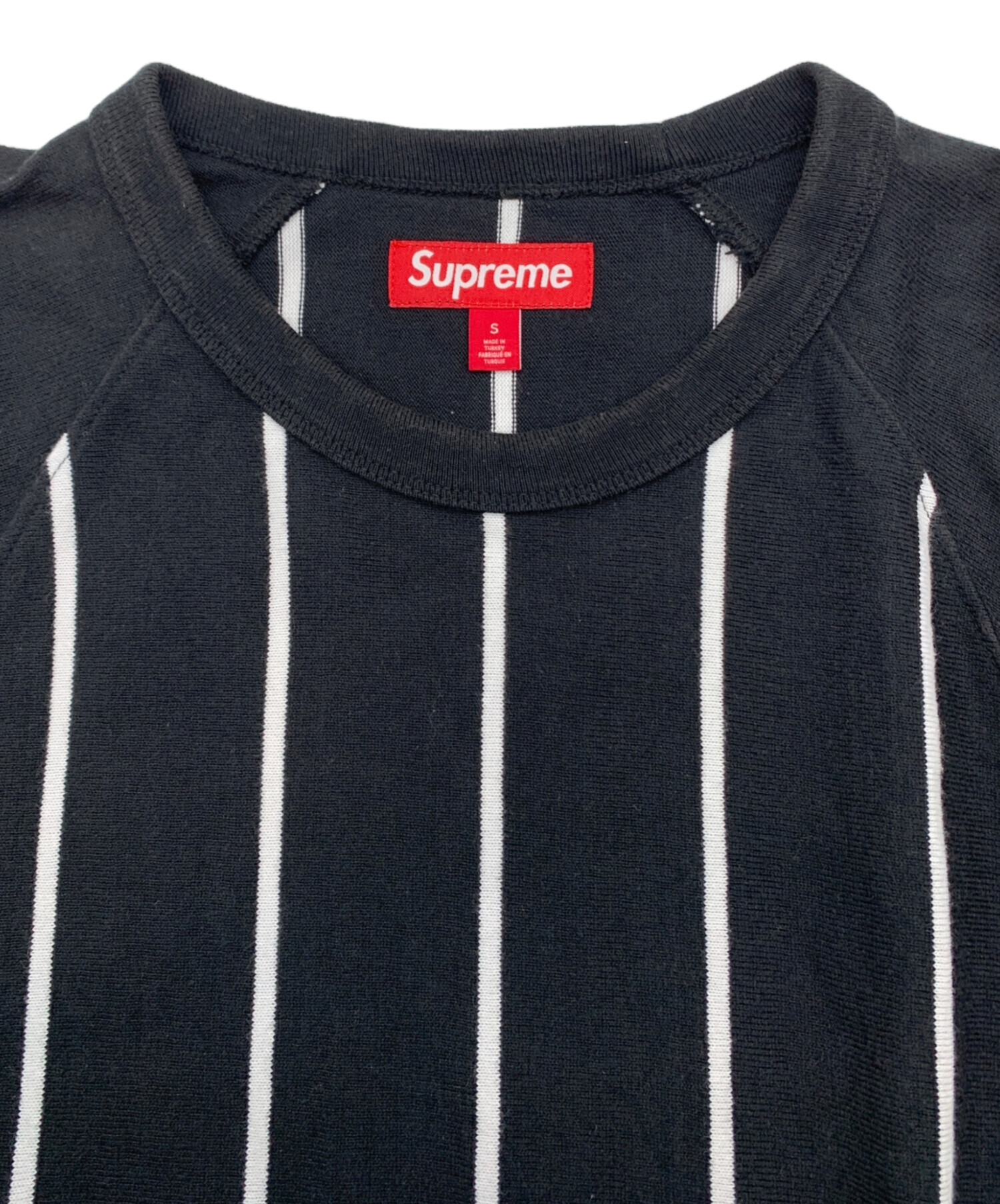 Supreme Stripe Raglan Mサイズ シュプリーム 中古・古着通販】SUPREME (シュプリーム) Stripe Raglan L/S Top