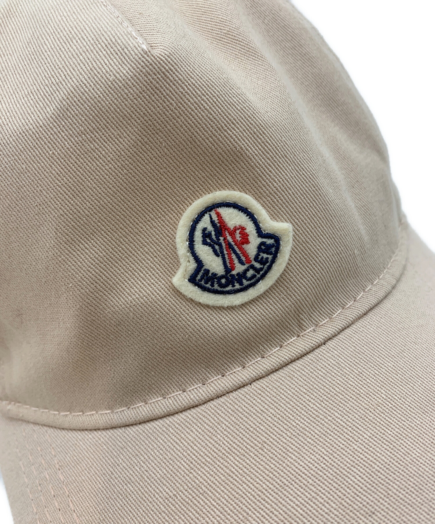 モンクレール ベージュ キャップ 中古・古着通販】MONCLER (モンクレール) キャップ ベージュ｜ブランド