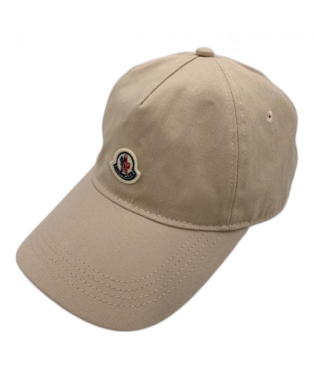 モンクレール ベージュ キャップ 中古・古着通販】MONCLER (モンクレール) キャップ ベージュ｜ブランド