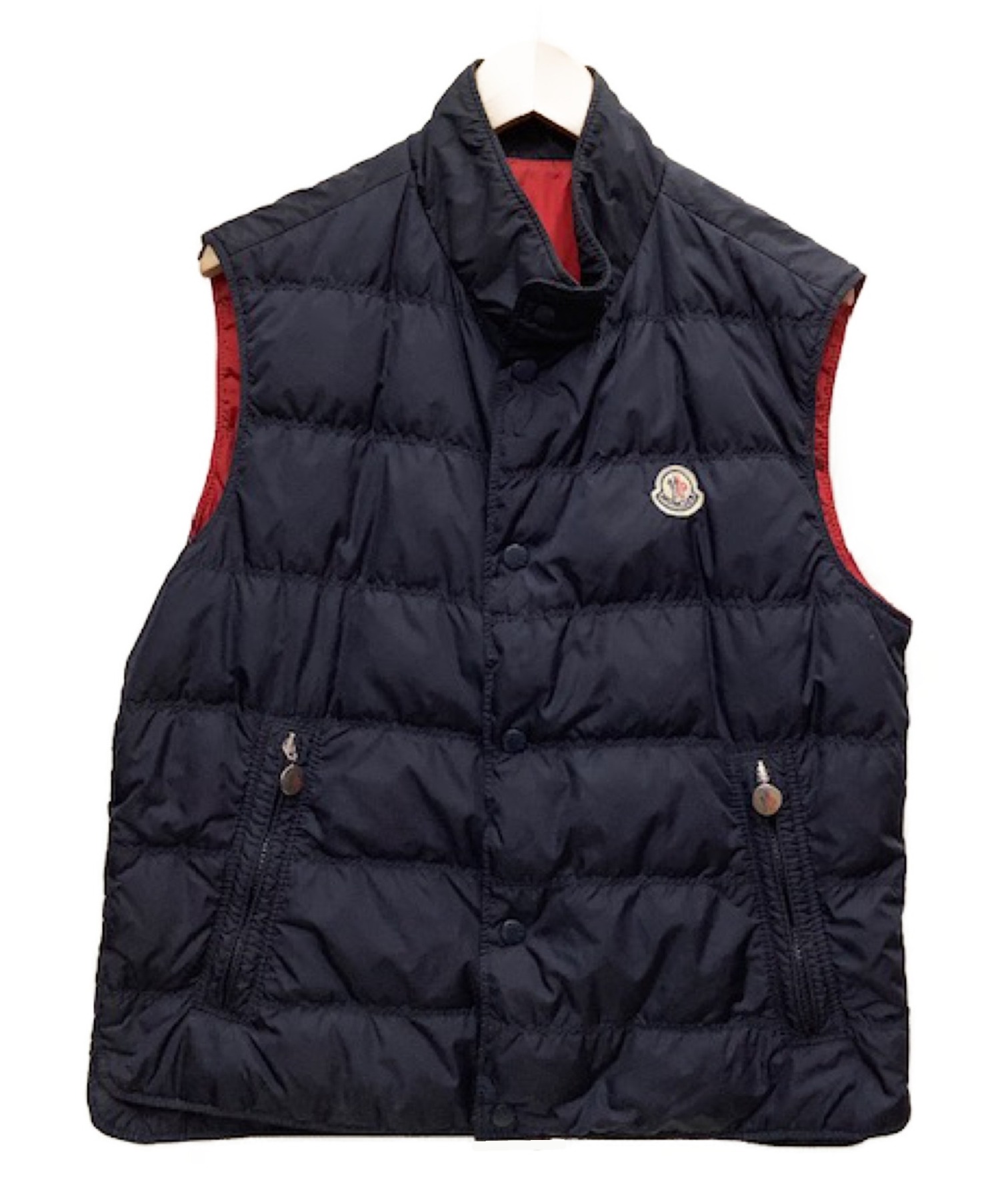 中古・古着通販】MONCLER (モンクレール) ダウンベスト ネイビー 