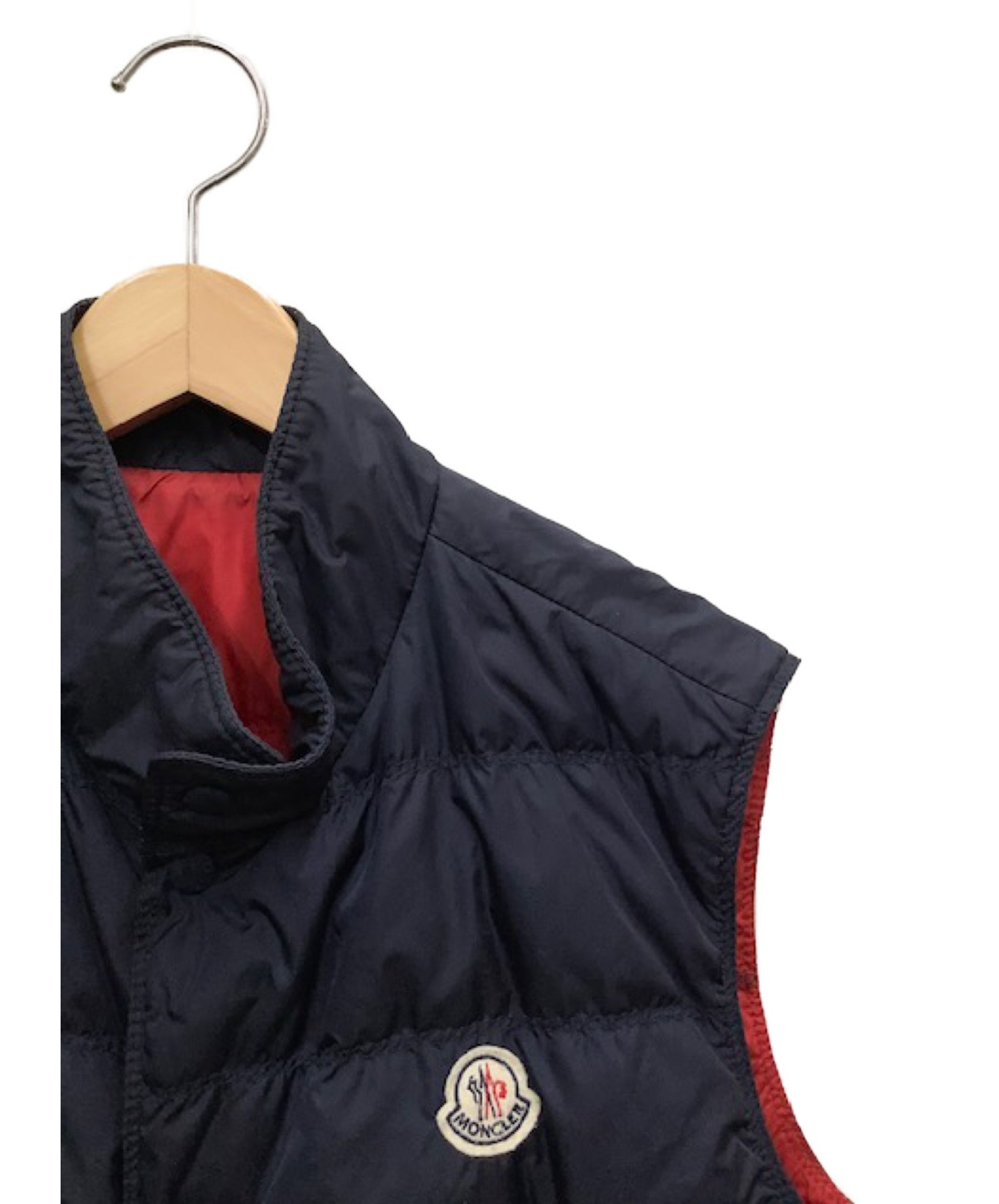 中古・古着通販】MONCLER (モンクレール) ダウンベスト ネイビー 