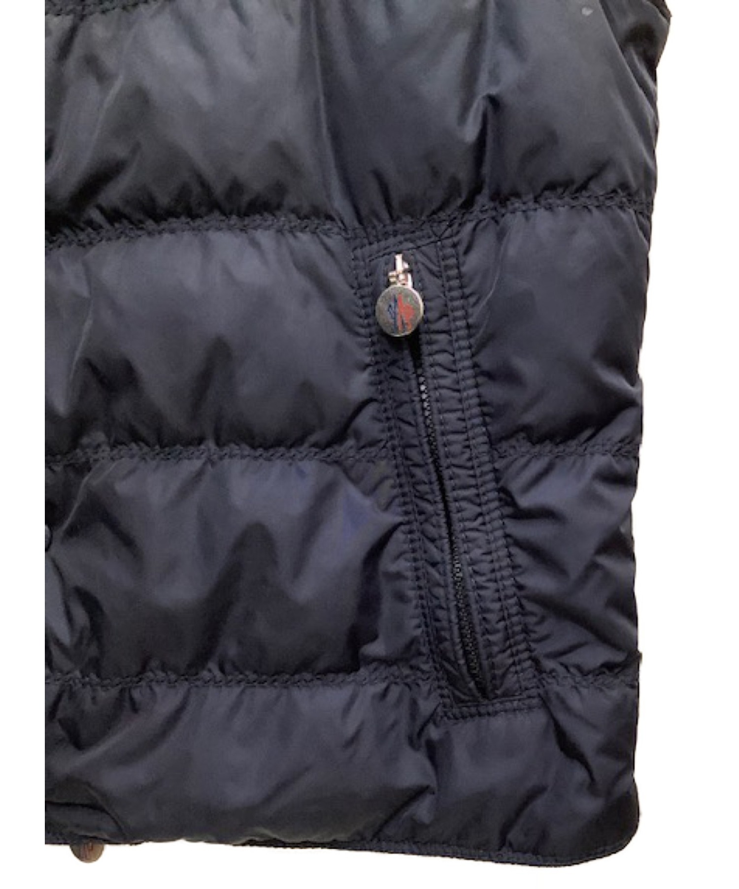 中古・古着通販】MONCLER (モンクレール) ダウンベスト ネイビー 