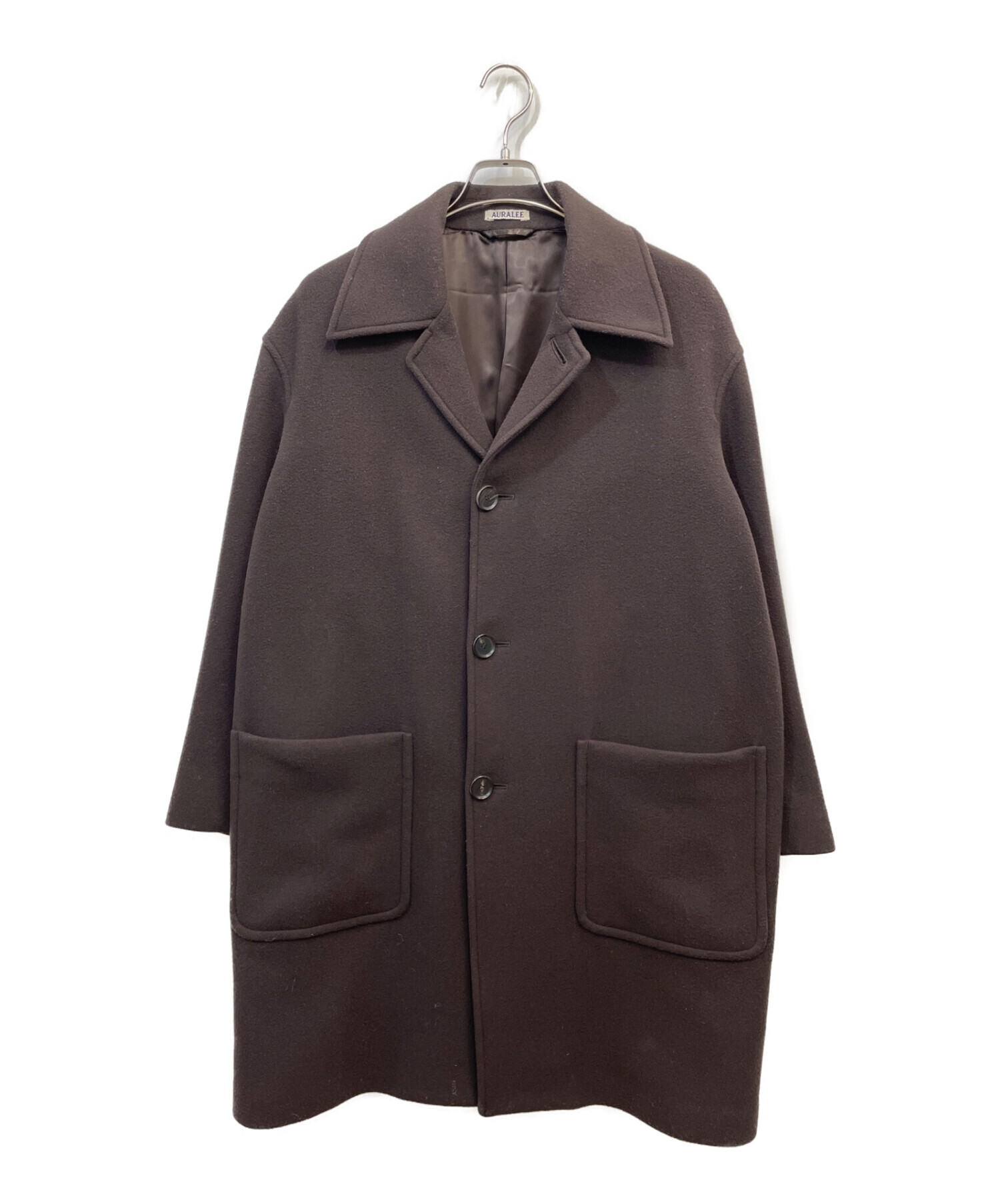 AURALEE double cloth light melton coat