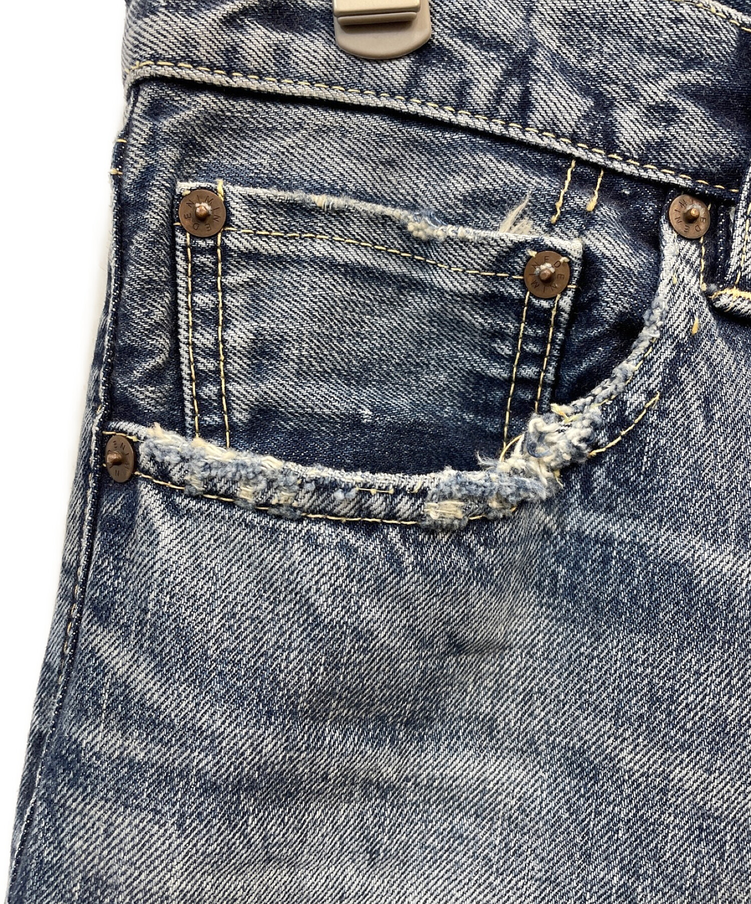 マインデニム ニークラッシュデニム マインデニム ニークラッシュデニム - メルカリ