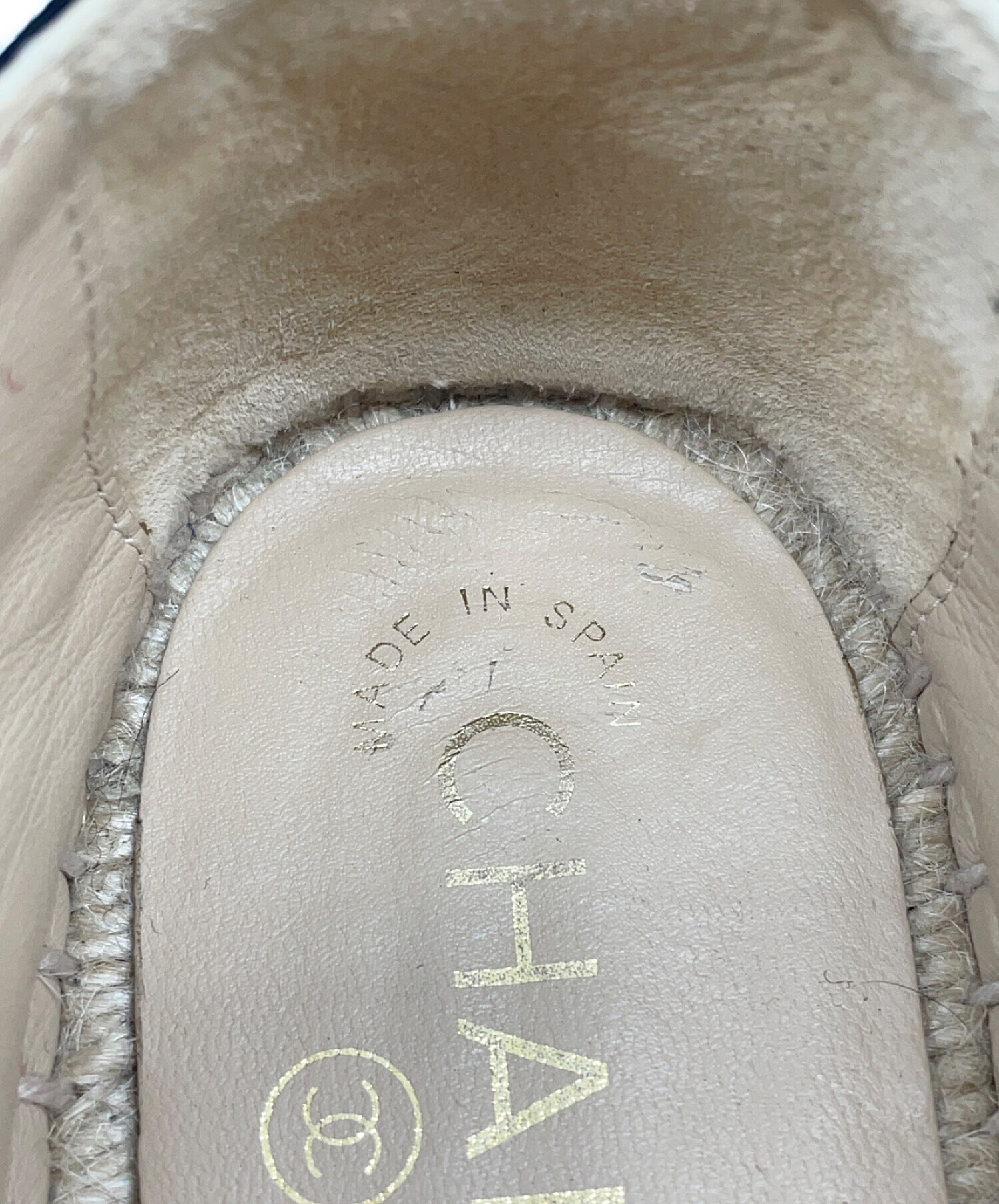 中古・古着通販】CHANEL (シャネル) エスパドリーユ ブラック×ベージュ