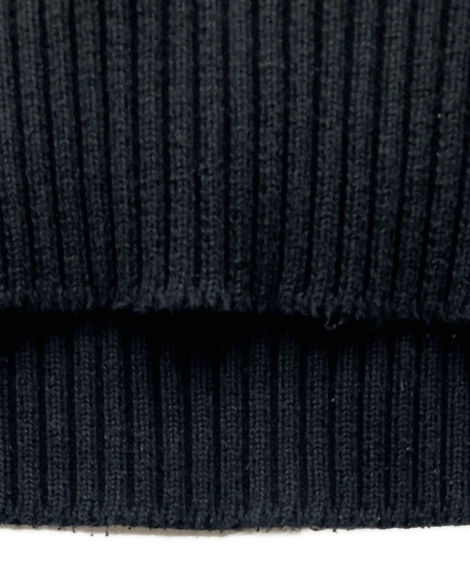 中古・古着通販】VERSACE (ヴェルサーチ) ロゴ刺繍 ニット ブラック