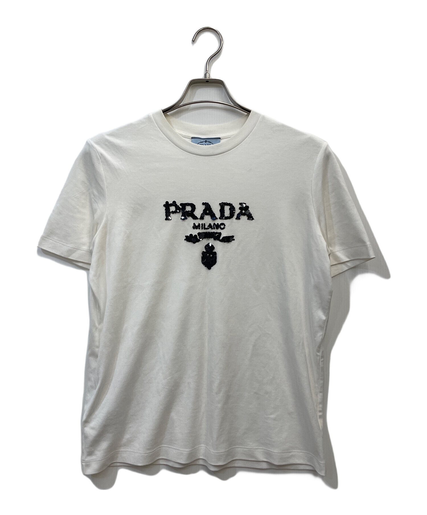 中古・古着通販】PRADA (プラダ) 半袖カットソー ホワイト サイズ:M