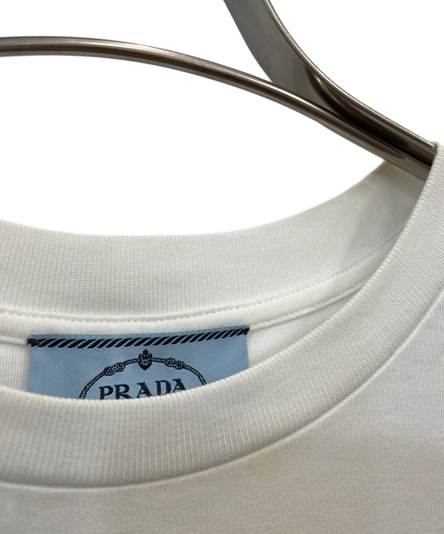 中古・古着通販】PRADA (プラダ) 半袖カットソー ホワイト サイズ:M